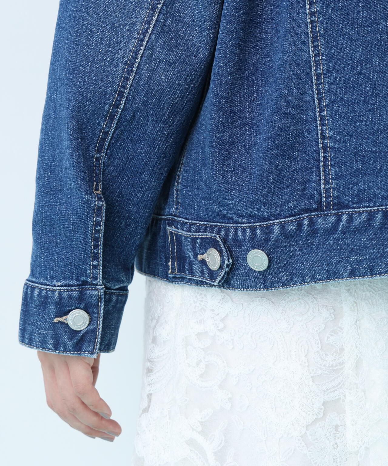 ルーズカラーデニムジャケット