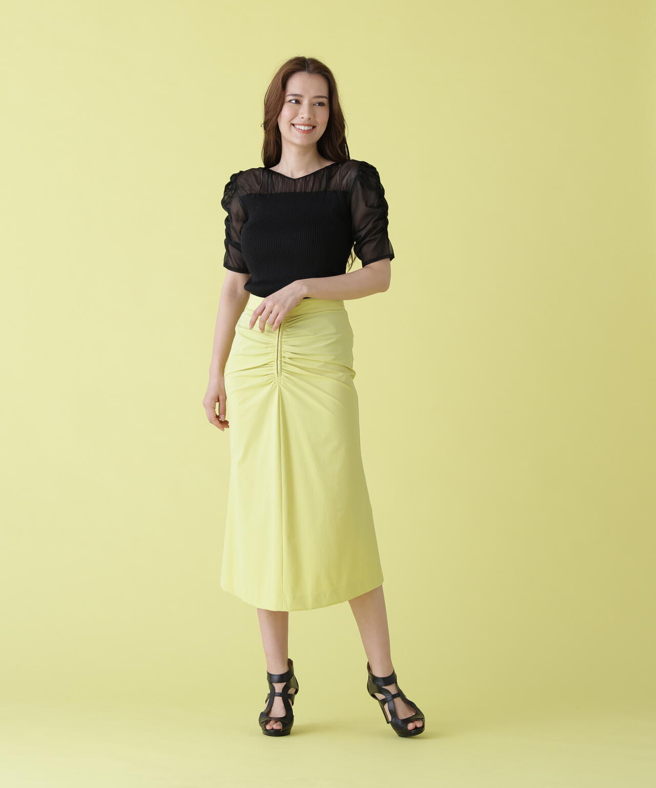 172cm B:86 W:62 H:91 着用サイズ:38