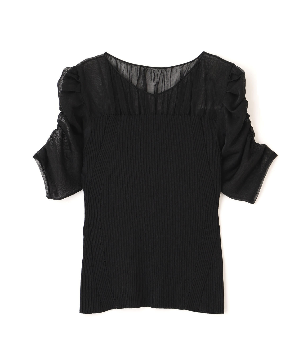 ラメニットシアーコンビプルオーバー