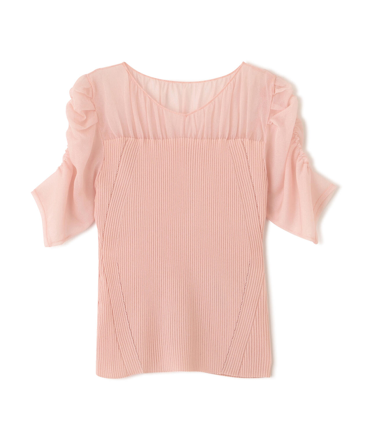 ラメニットシアーコンビプルオーバー