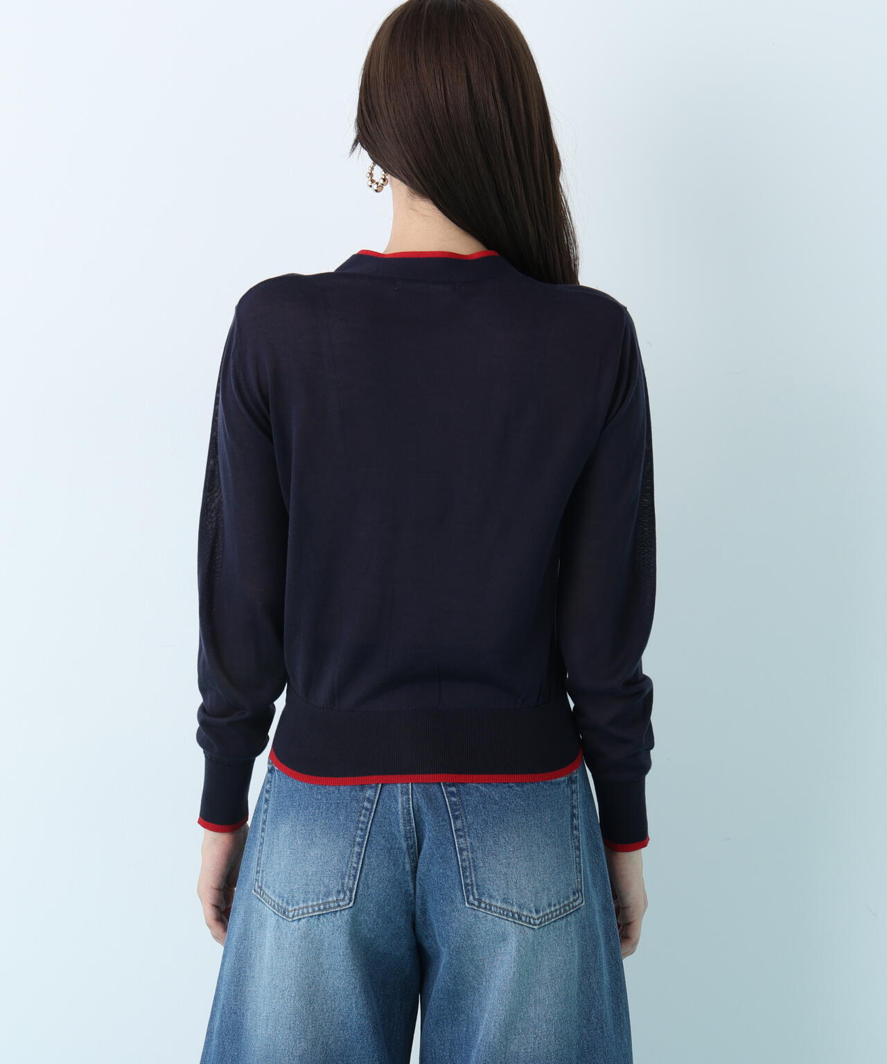 Vネックパレットニットカーディガン