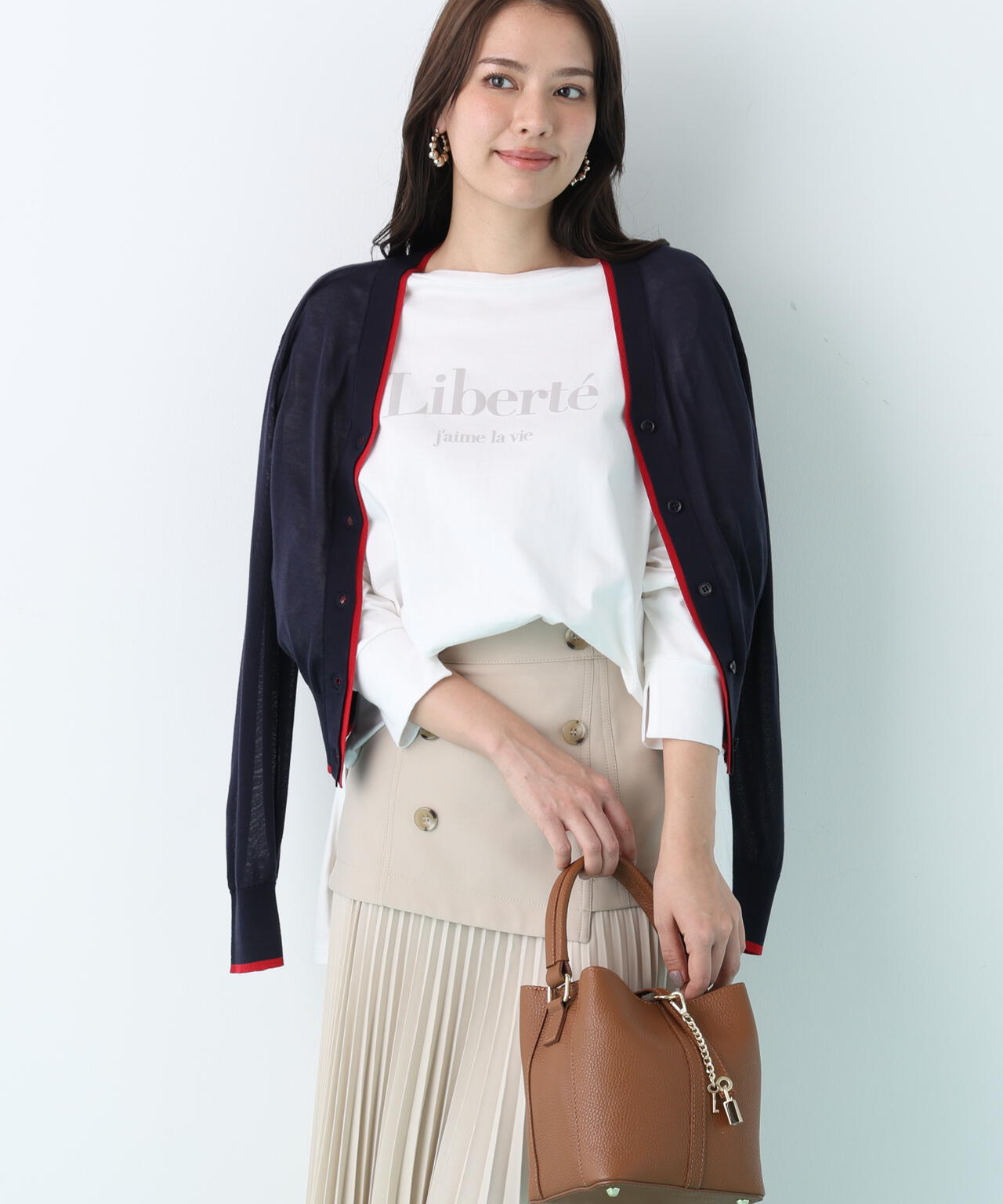 Vネックパレットニットカーディガン