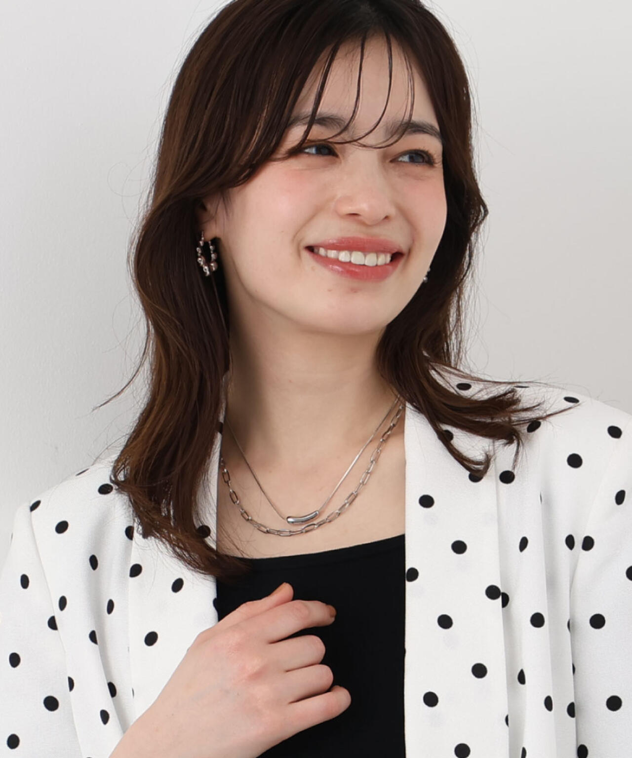 2連チェーンネックレス