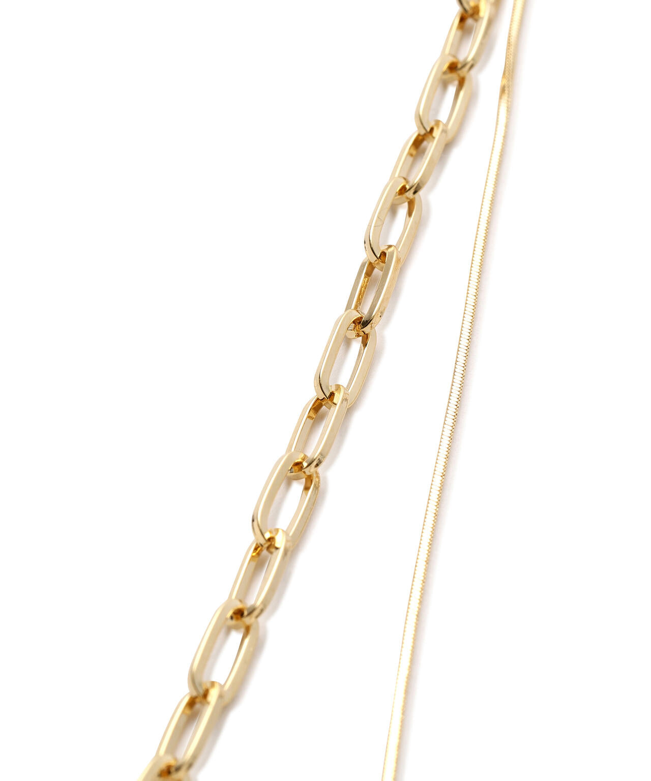 2連チェーンネックレス