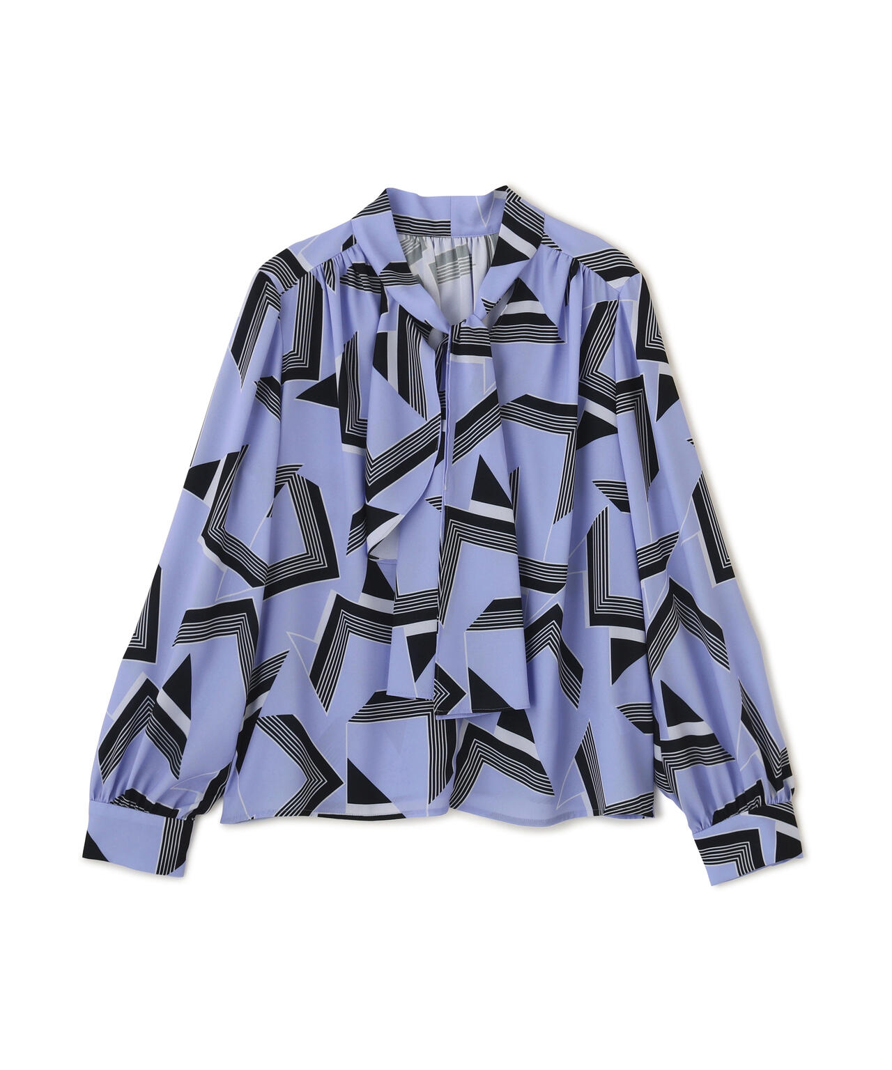 シェブロンプリントブラウス