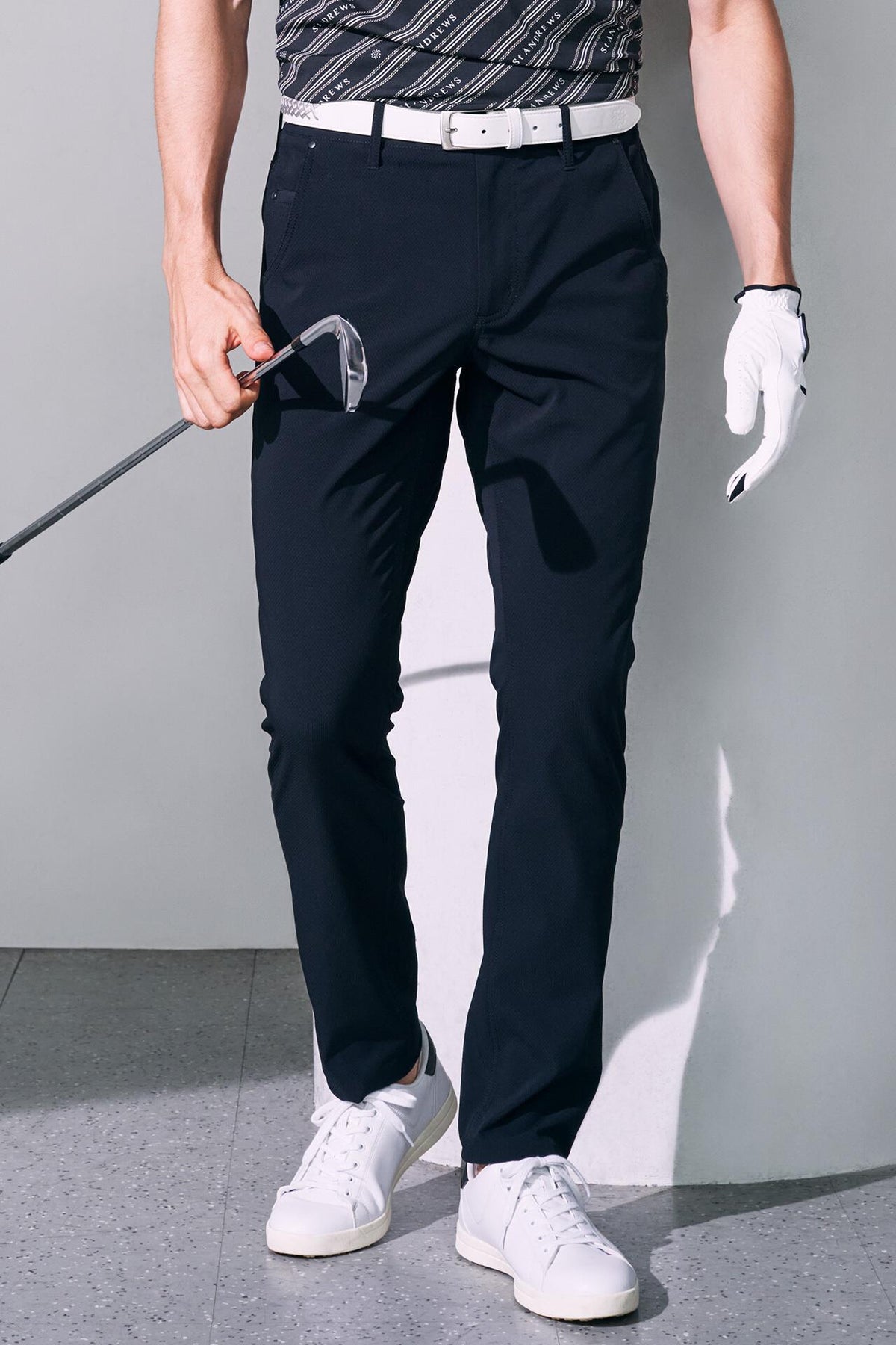 McMardワッフルストレッチ 5ポケットパンツ (MENS)