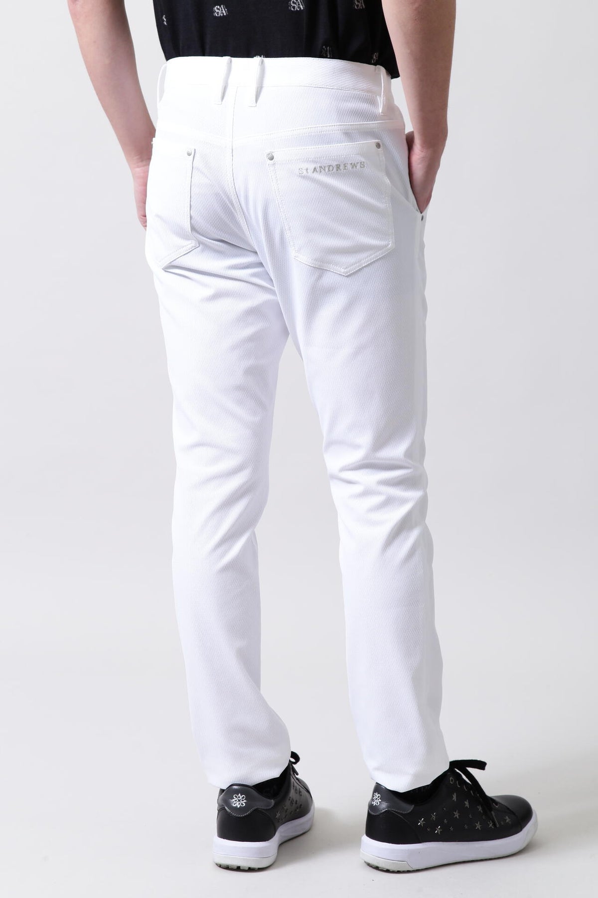 McMardワッフルストレッチ 5ポケットパンツ (MENS)