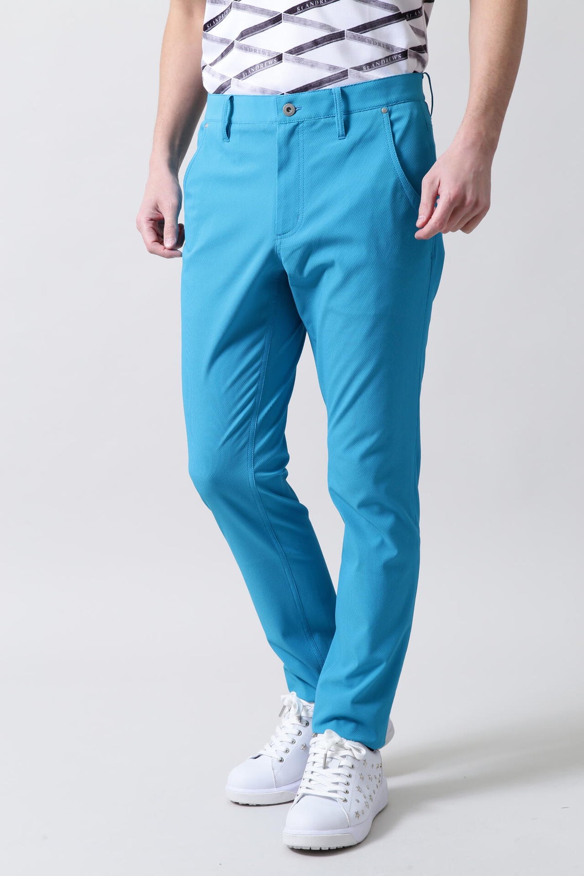 McMardワッフルストレッチ 5ポケットパンツ (MENS)