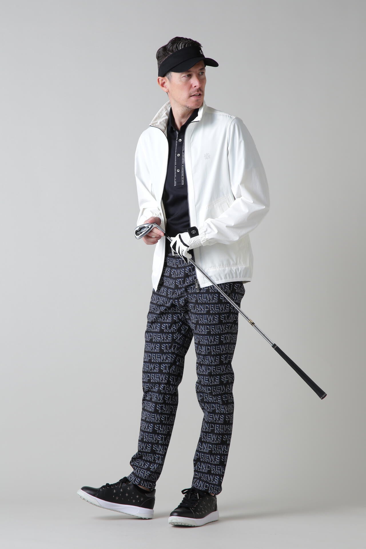 デジタルロゴプリント ハイストレッチパンツ (MENS)