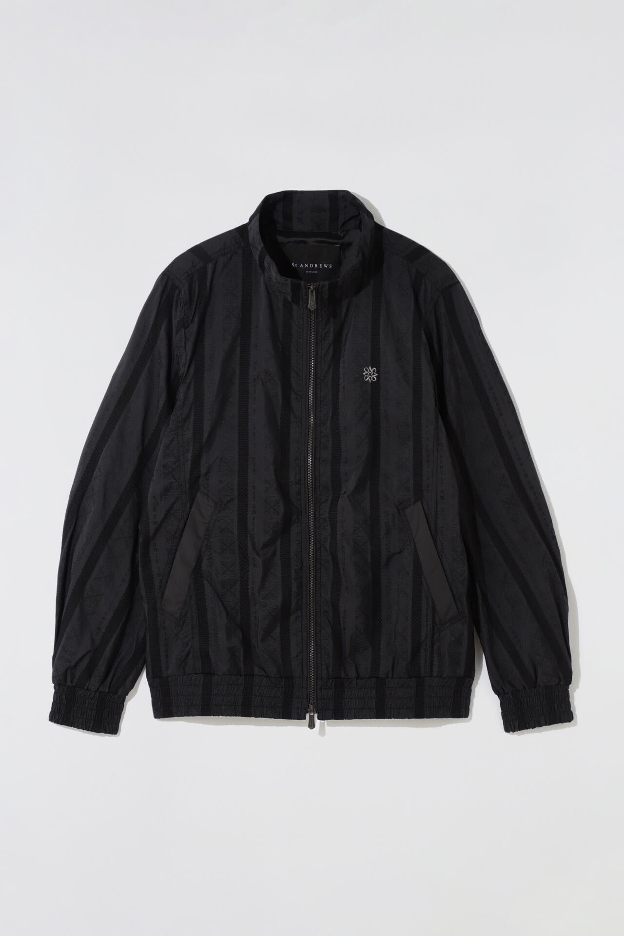 マルチストライプジャガード スタンドジップブルゾン (MENS)
