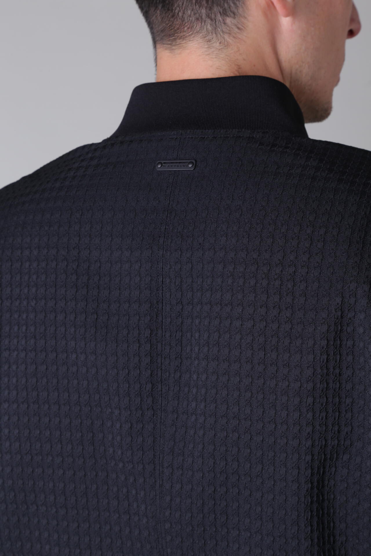 小紋千鳥ふくれジャガード ブルゾン (MENS)