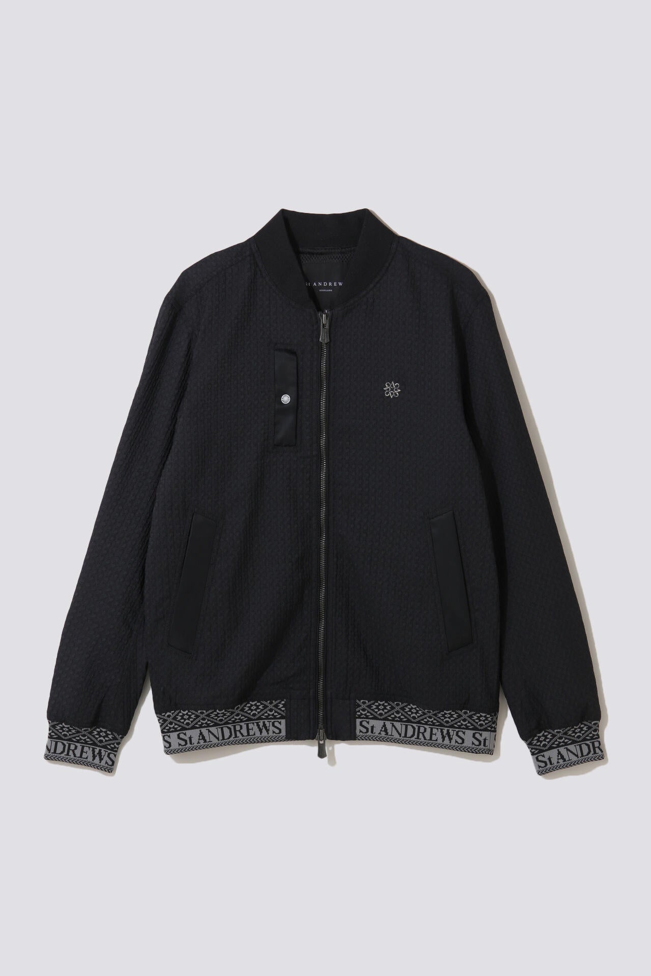 小紋千鳥ふくれジャガード ブルゾン (MENS)