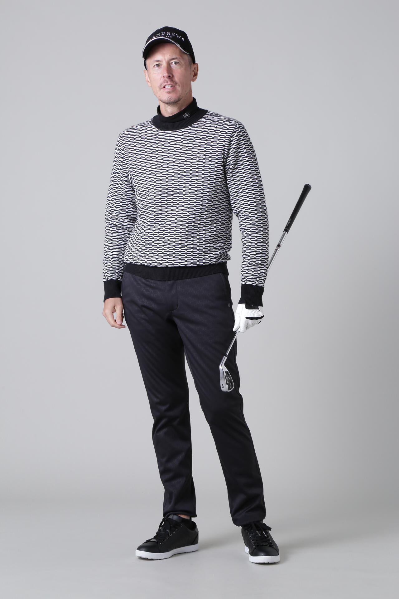 ロゴエンボスボンディング ストレッチパンツ (MENS)