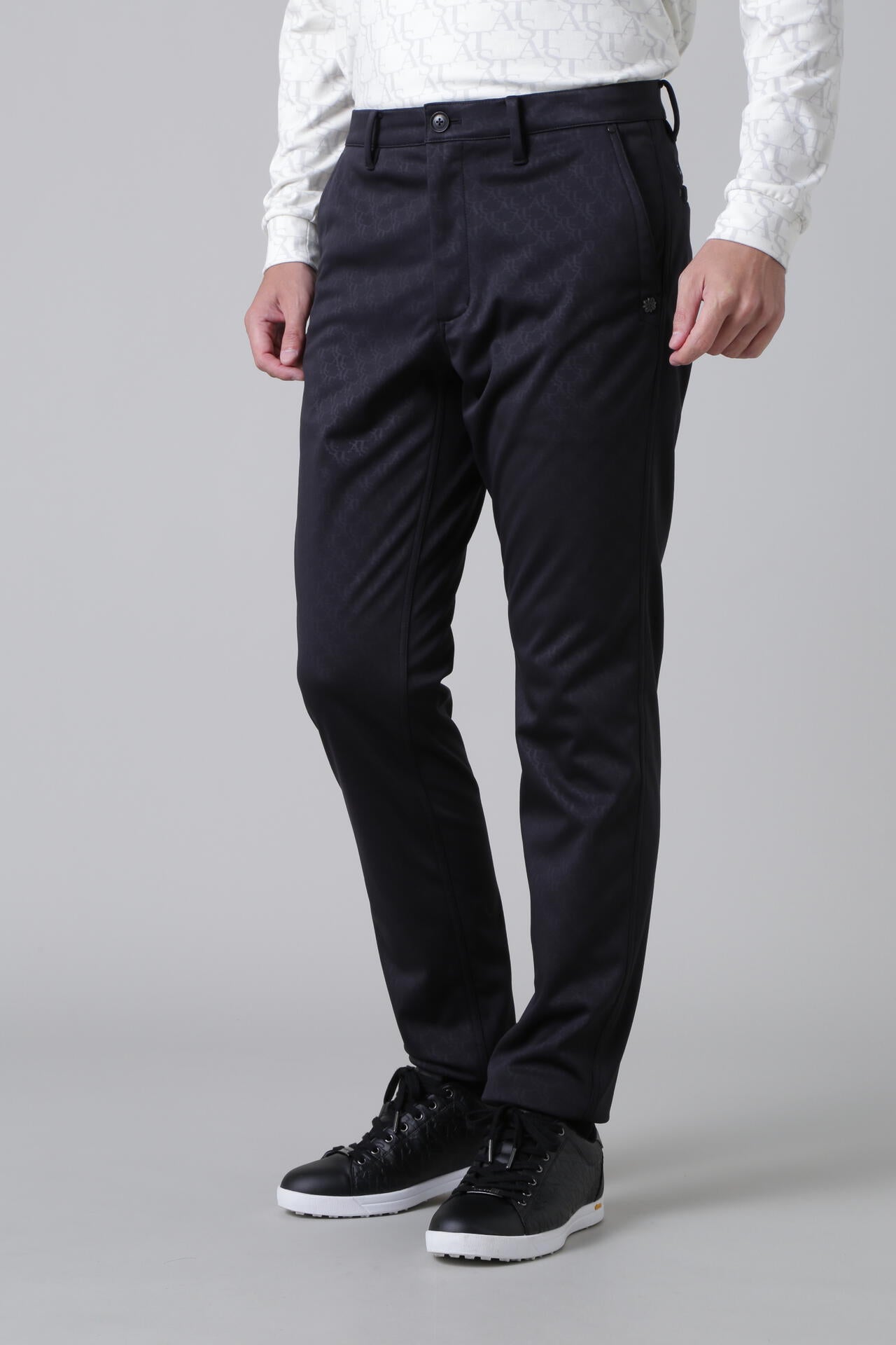 ロゴエンボスボンディング ストレッチパンツ (MENS)