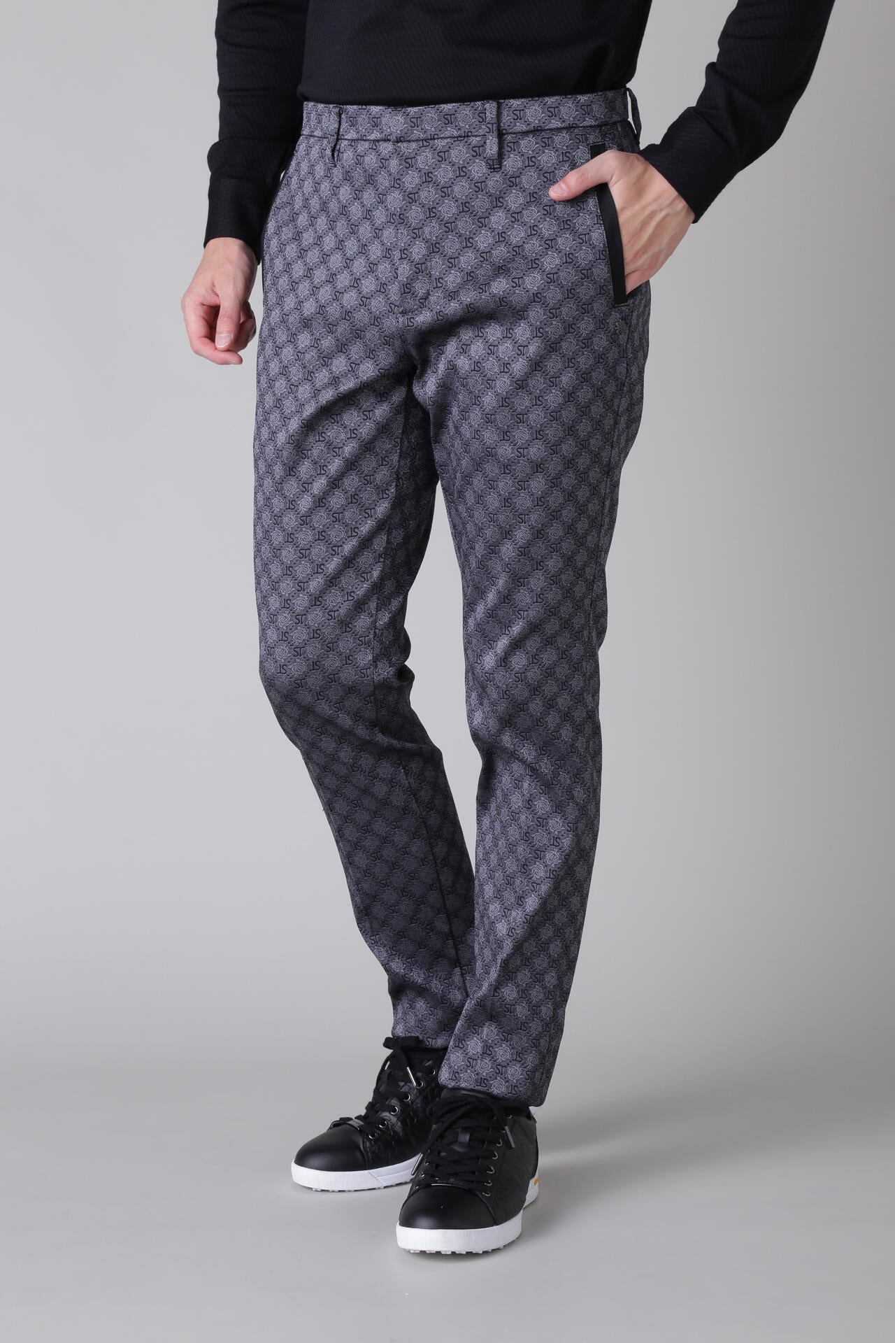 STボニースコットランドジャガード ストレッチパンツ (MENS)