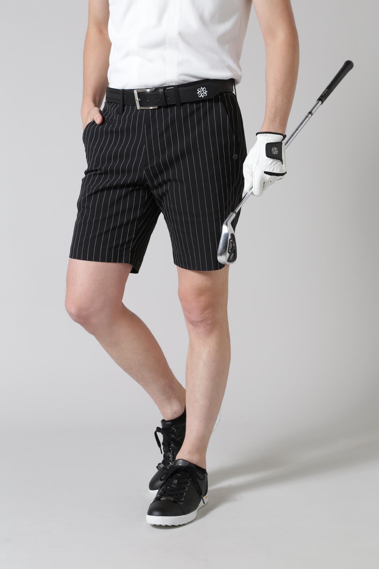 ステッチストライプショートパンツ (MENS)