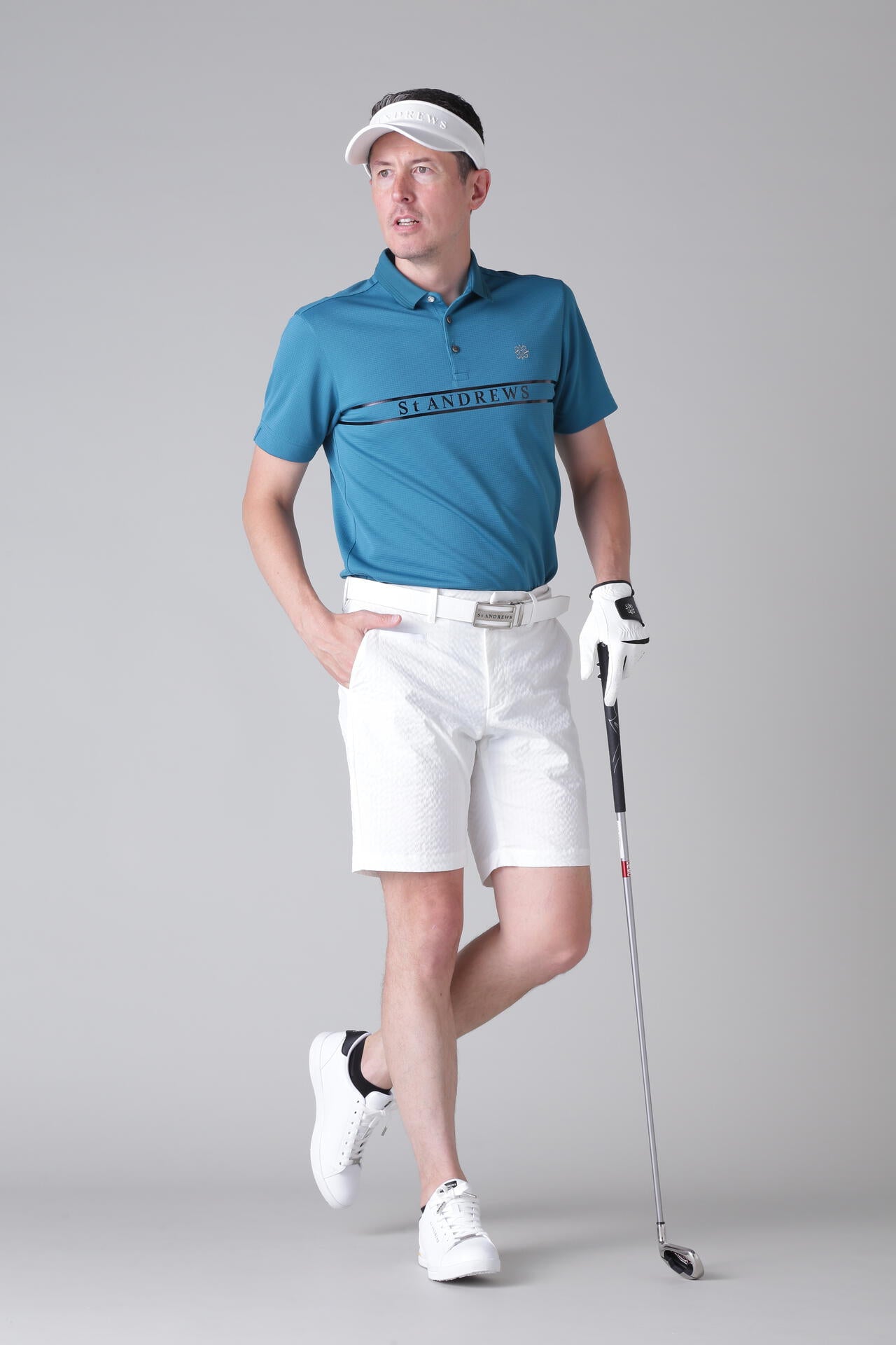 サッカーストライプストレッチショートパンツ (MENS)