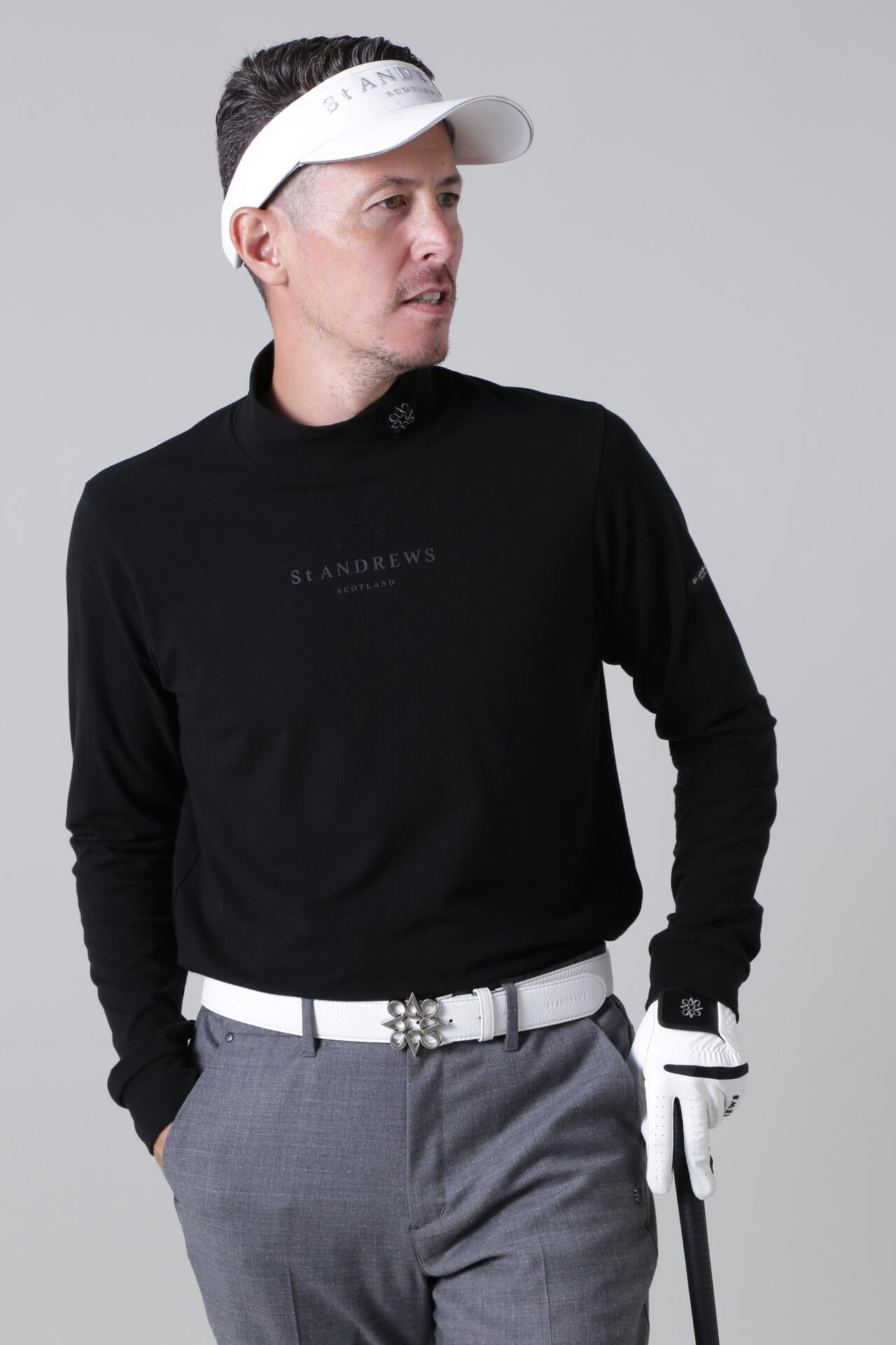 ソリストヒート ベア天竺長袖ハイネックカットソー (MENS)