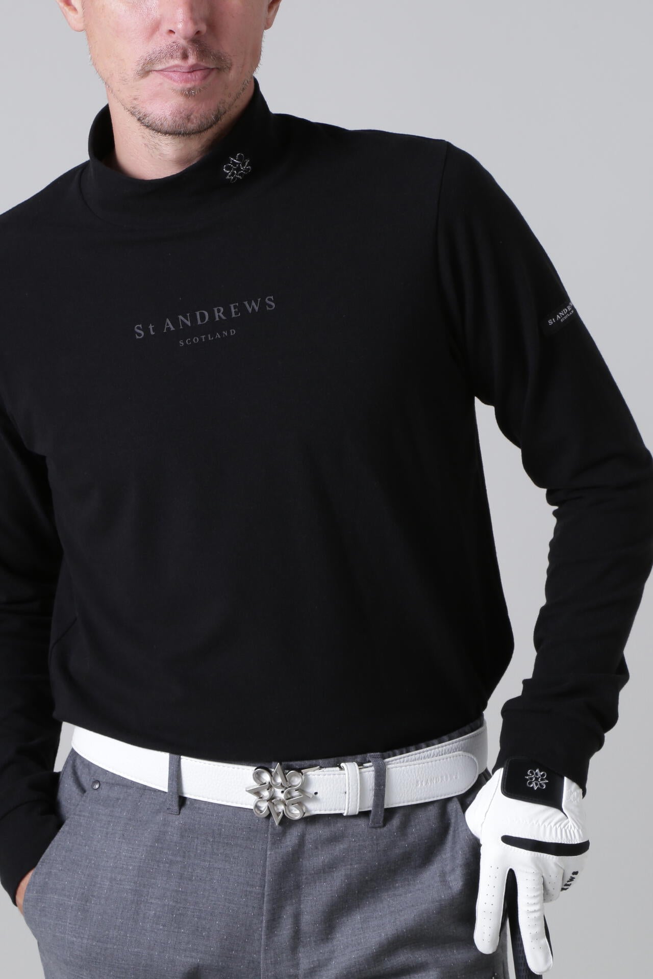 ソリストヒート ベア天竺長袖ハイネックカットソー (MENS)