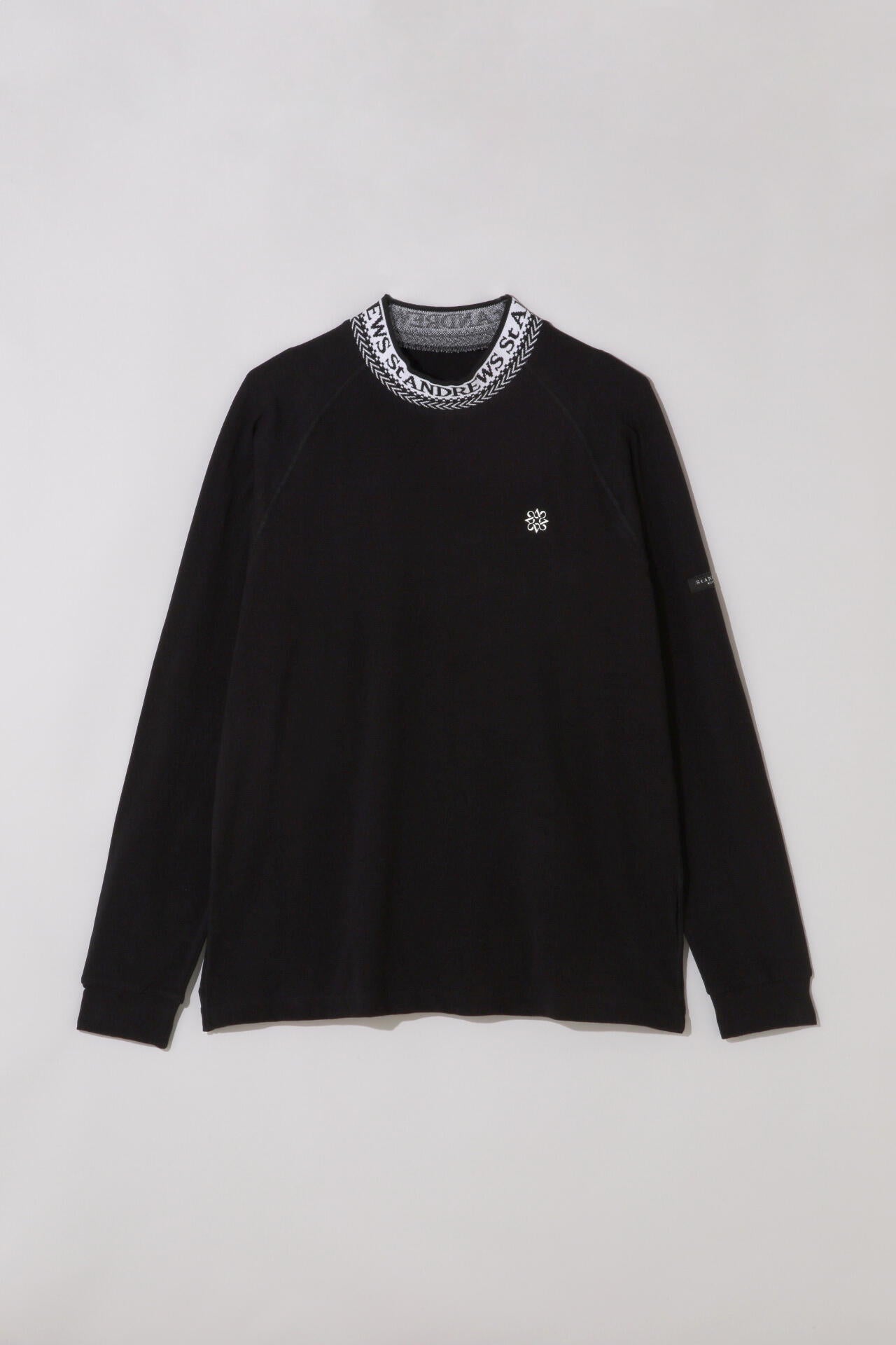 ベア天竺長袖ハイネックカットソー (MENS)