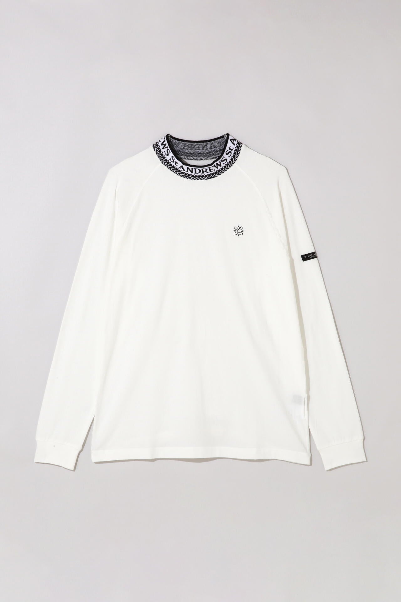 ベア天竺長袖ハイネックカットソー (MENS)