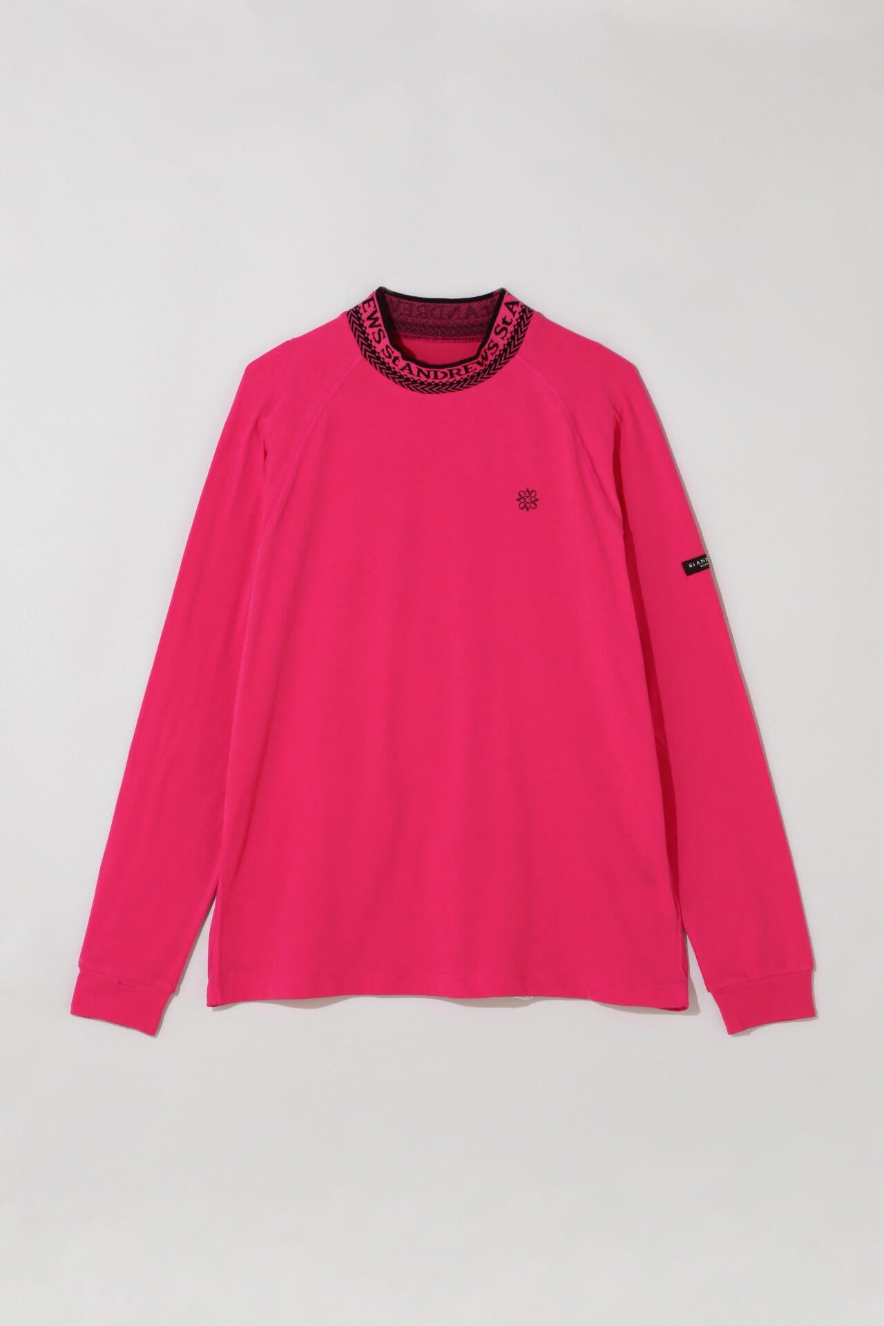 ベア天竺長袖ハイネックカットソー (MENS)