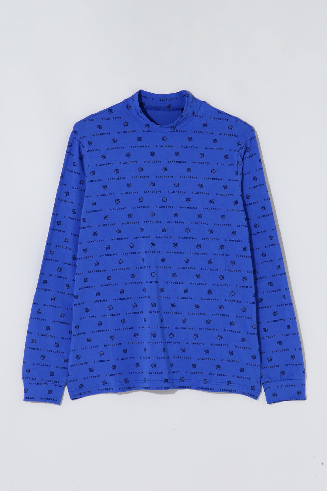 ベア天竺ケルトロゴプリント長袖ハイネックカットソー (MENS)