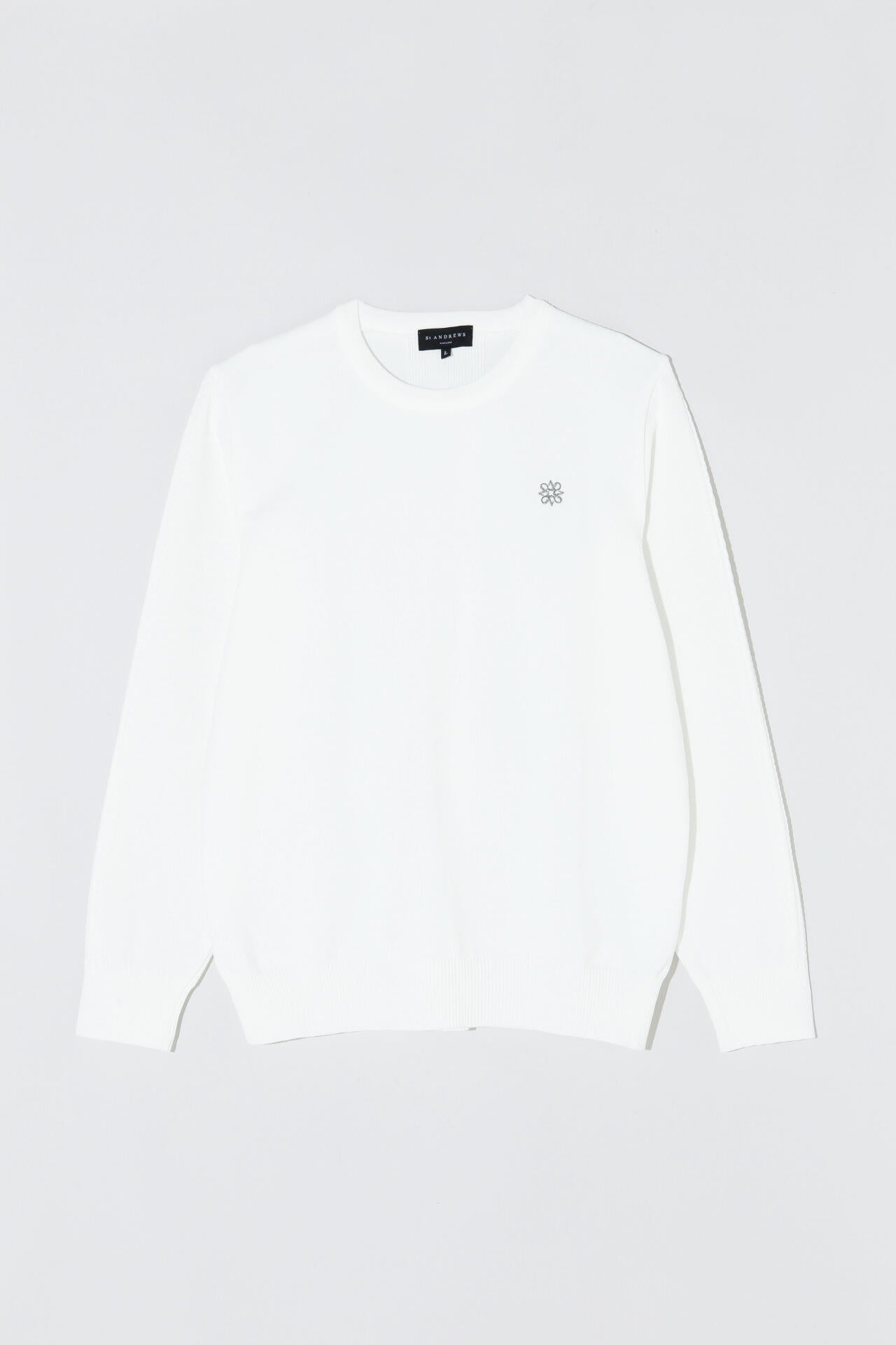 14G天竺×ケーブル クルーネックニットプルオーバー (MENS)