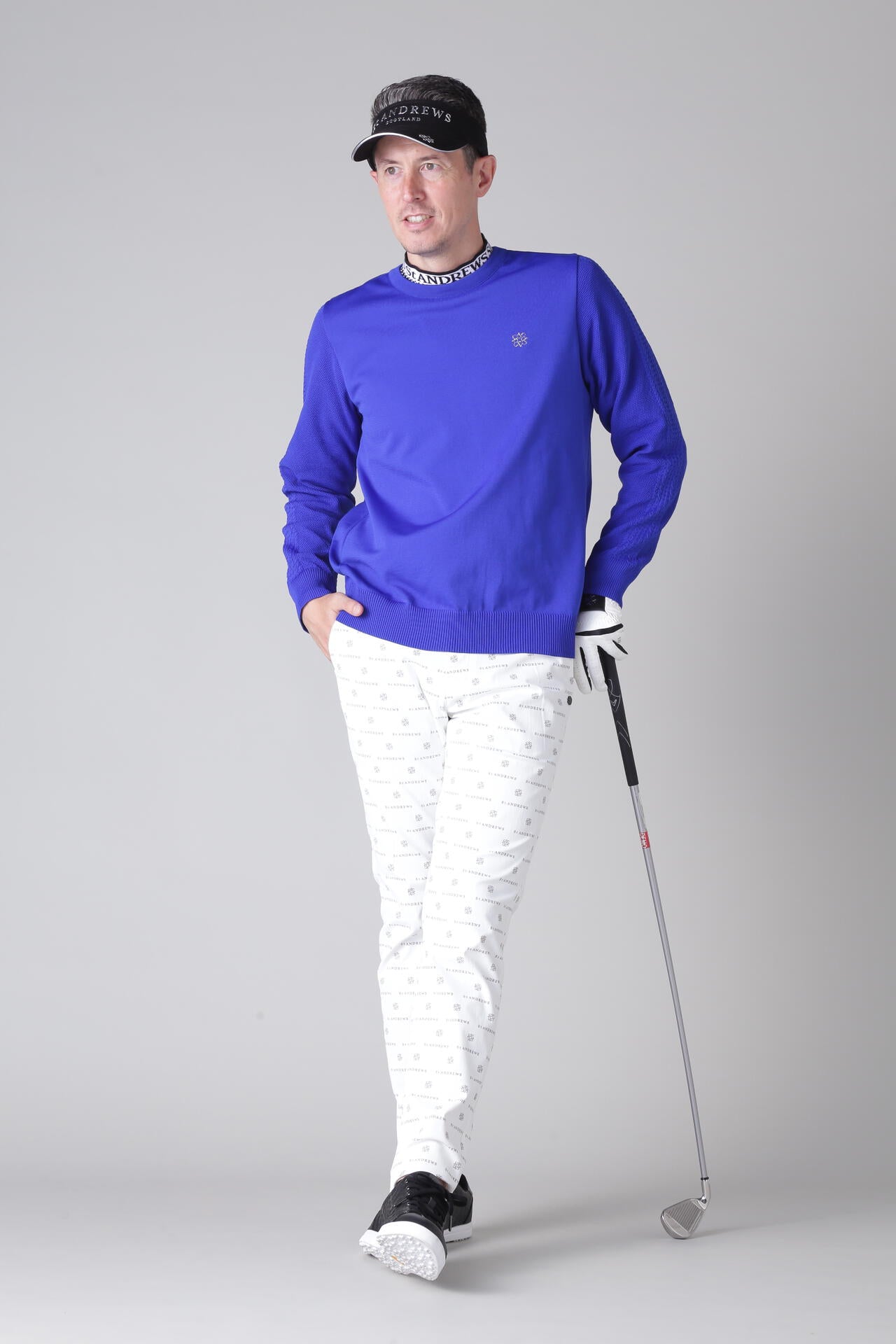 14G天竺×ケーブル クルーネックニットプルオーバー (MENS)