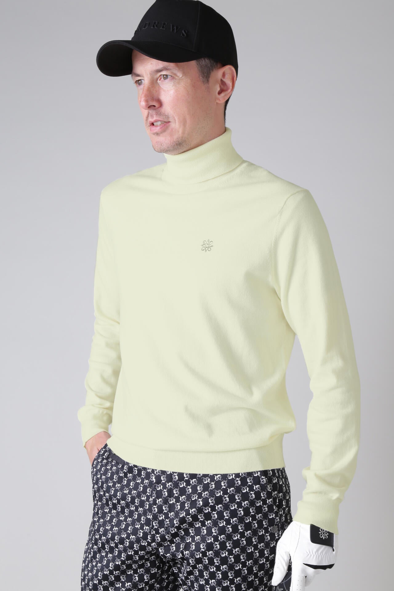 12G天竺タートルネックニットプルオーバー (MENS)