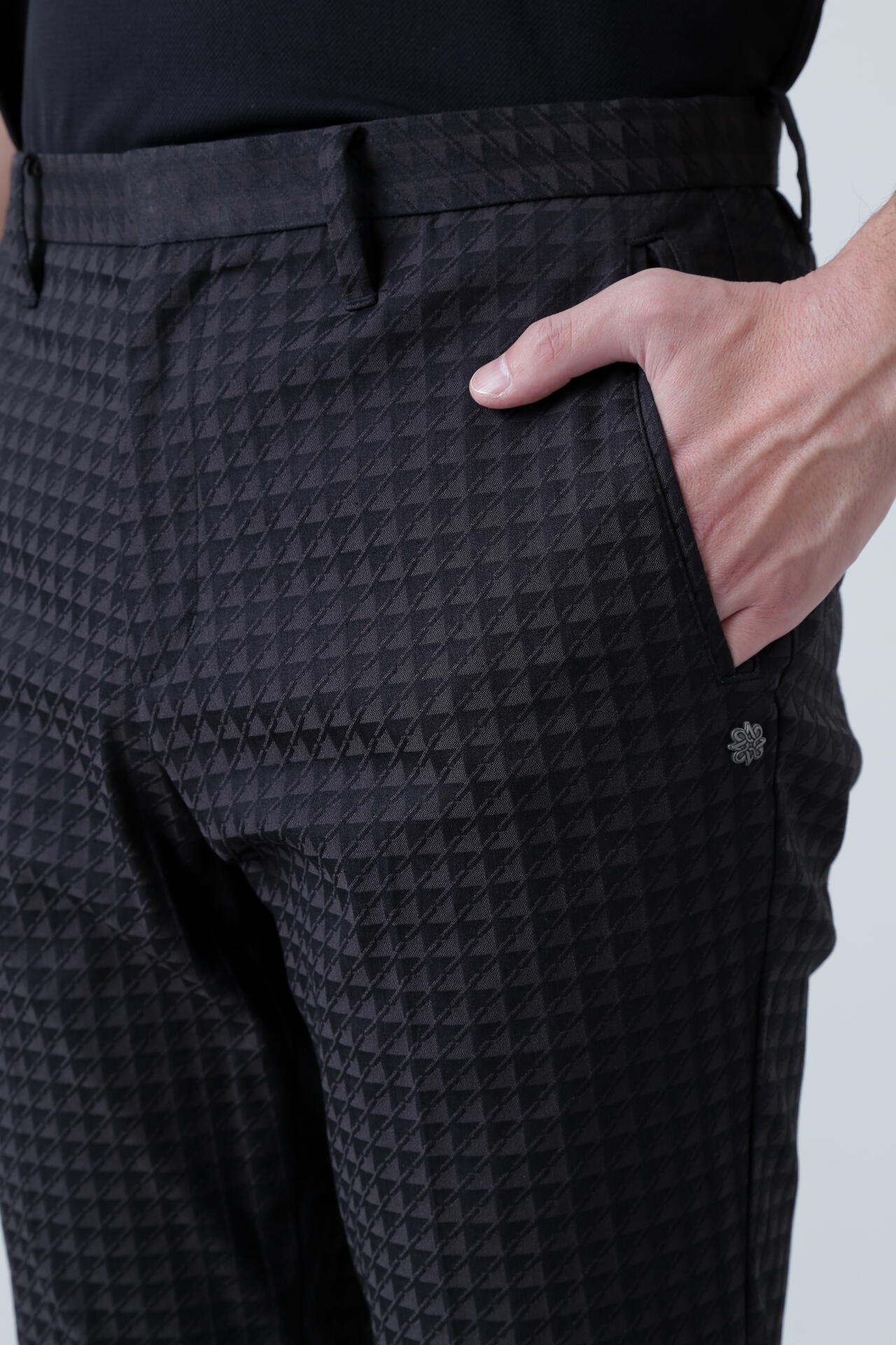 幾何学ジャガードパンツ (MENS)