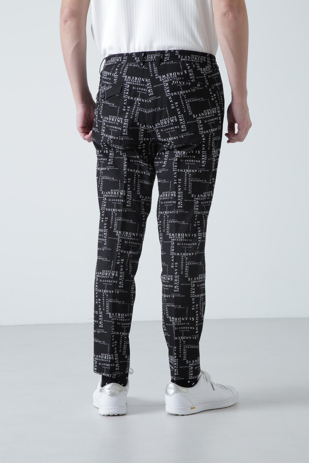 ランダムロゴプリントパンツ (MENS)