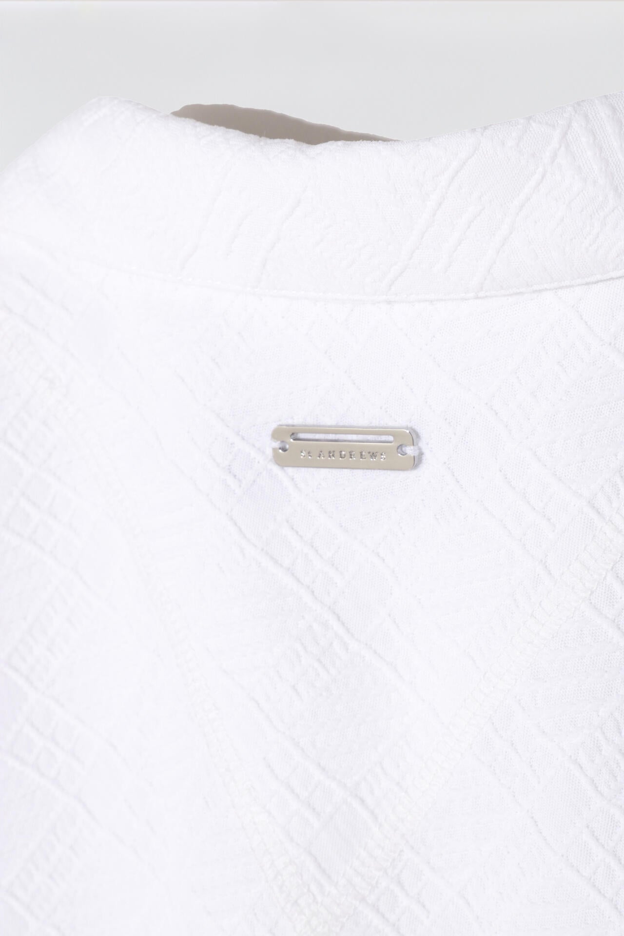 菱形ジャガード 半袖シャツ (MENS)