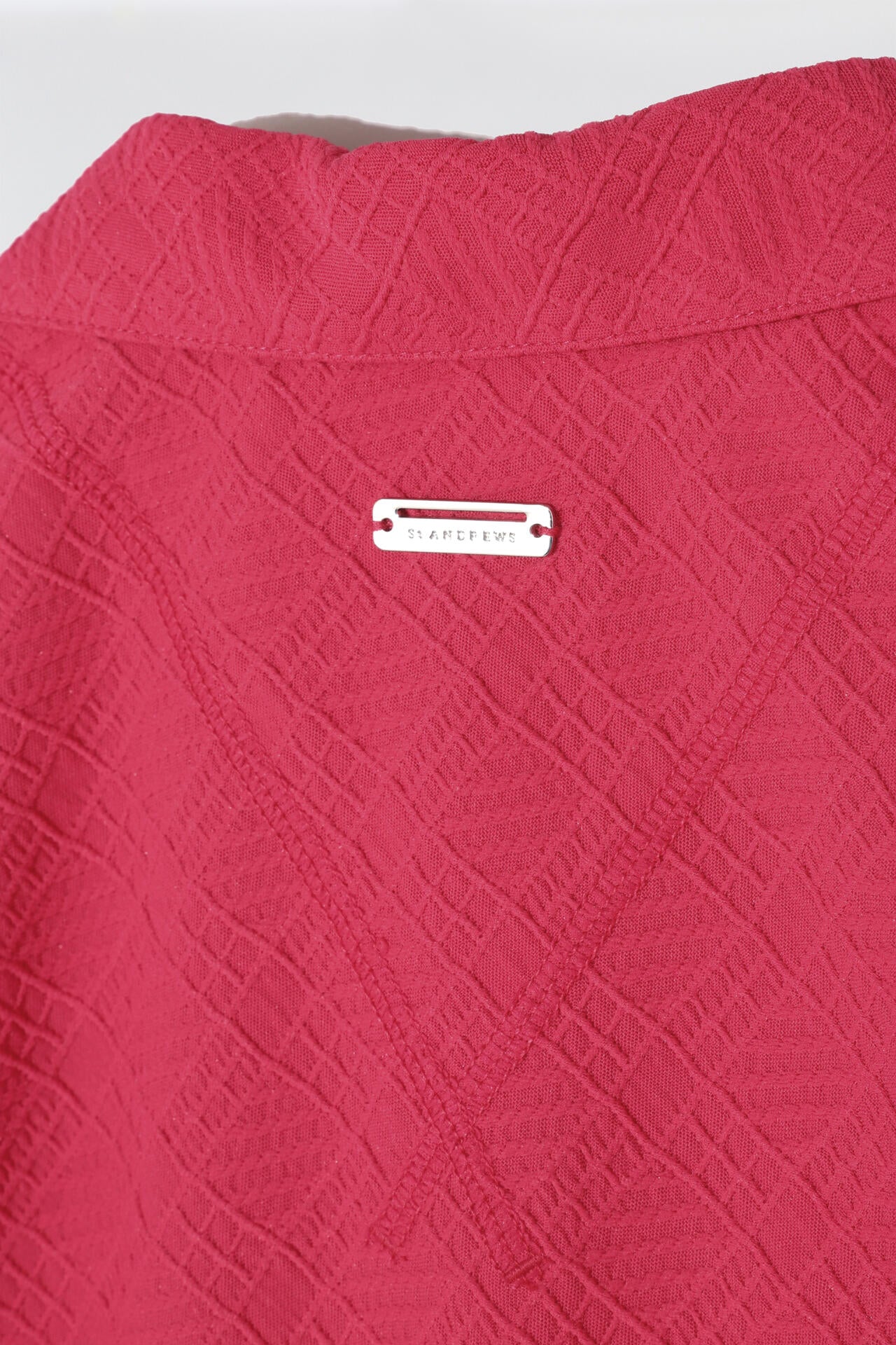 菱形ジャガード 半袖シャツ (MENS)