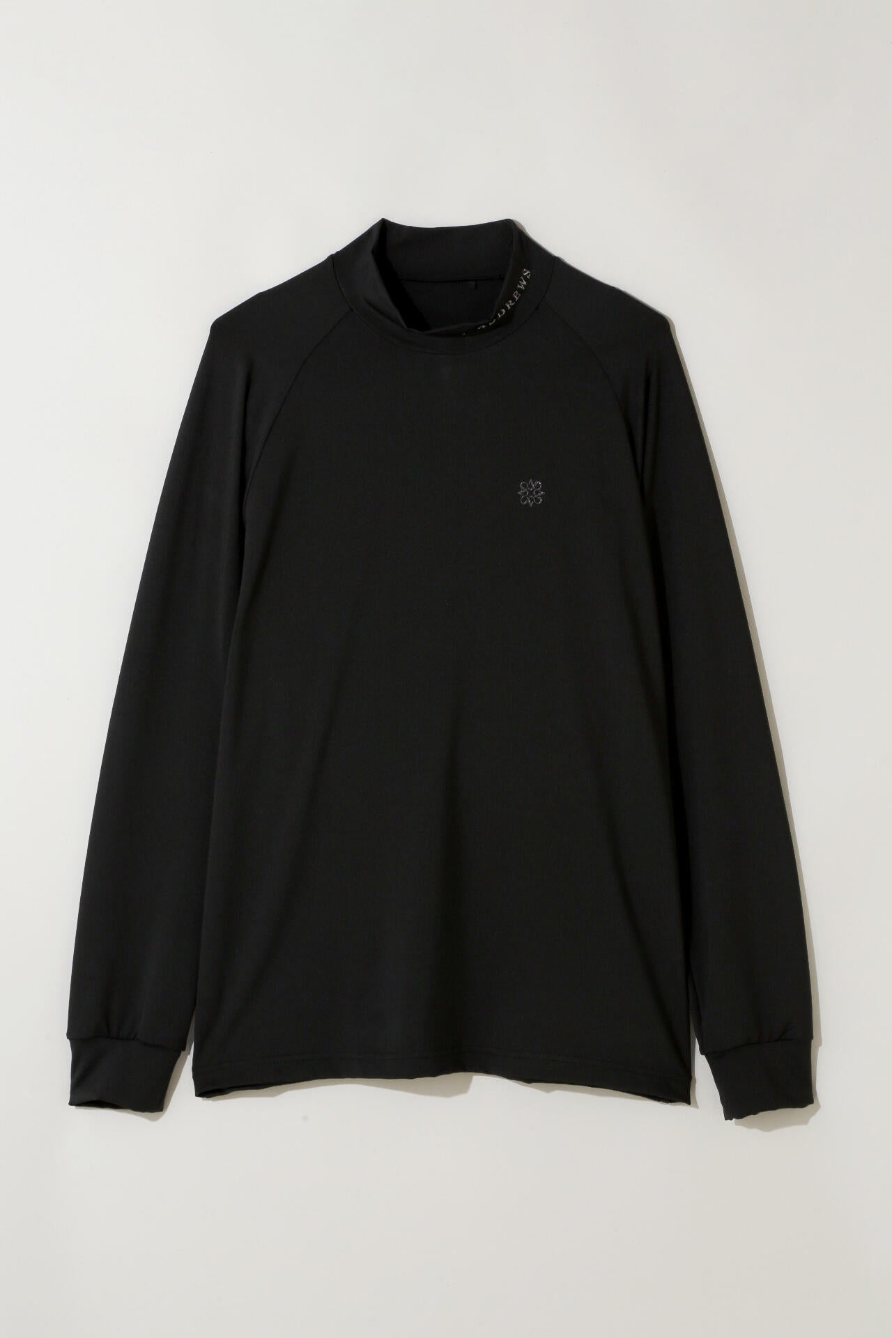 カチオンポリエステル ベア天竺 長袖ハイネック (MENS)