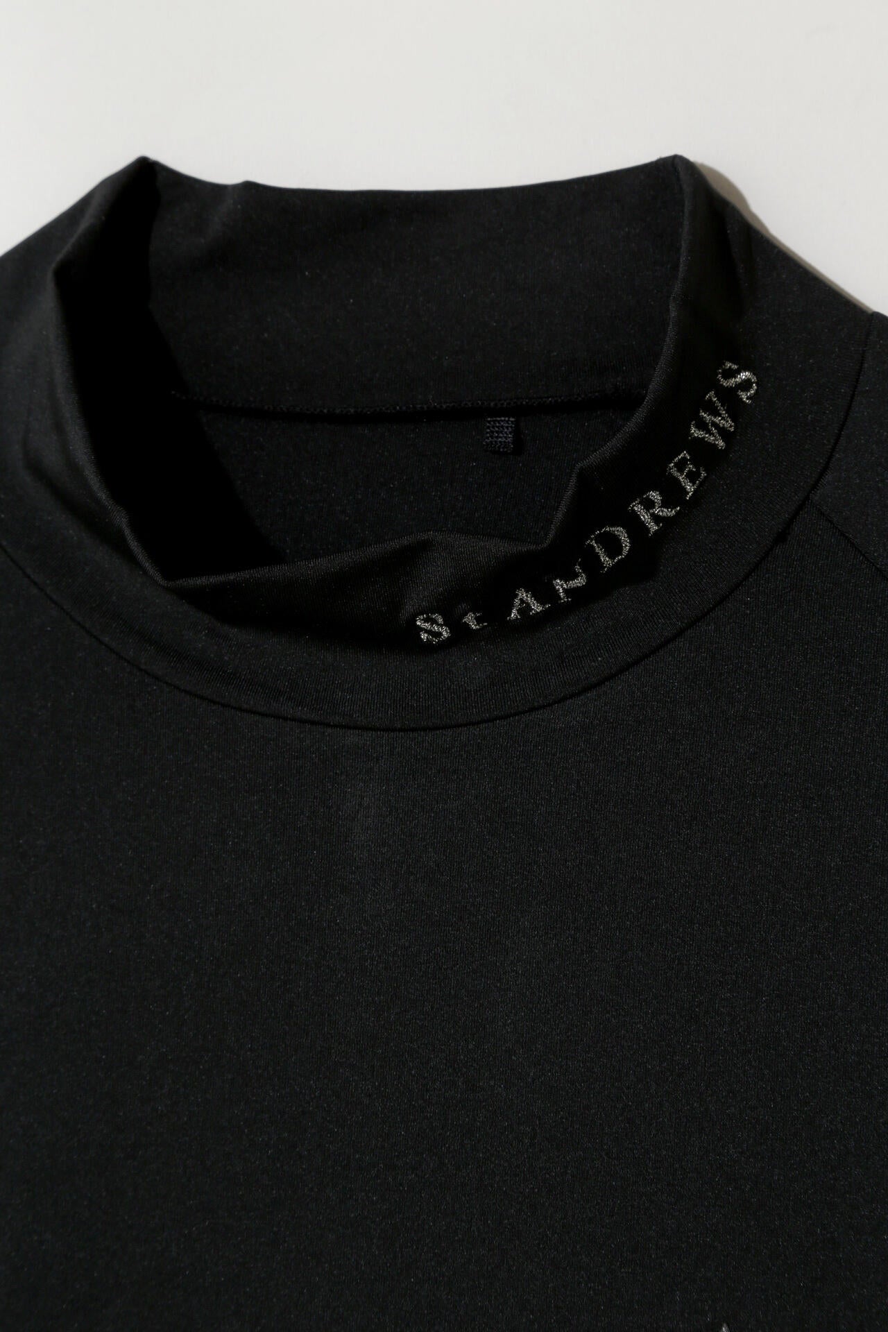 カチオンポリエステル ベア天竺 長袖ハイネック (MENS)
