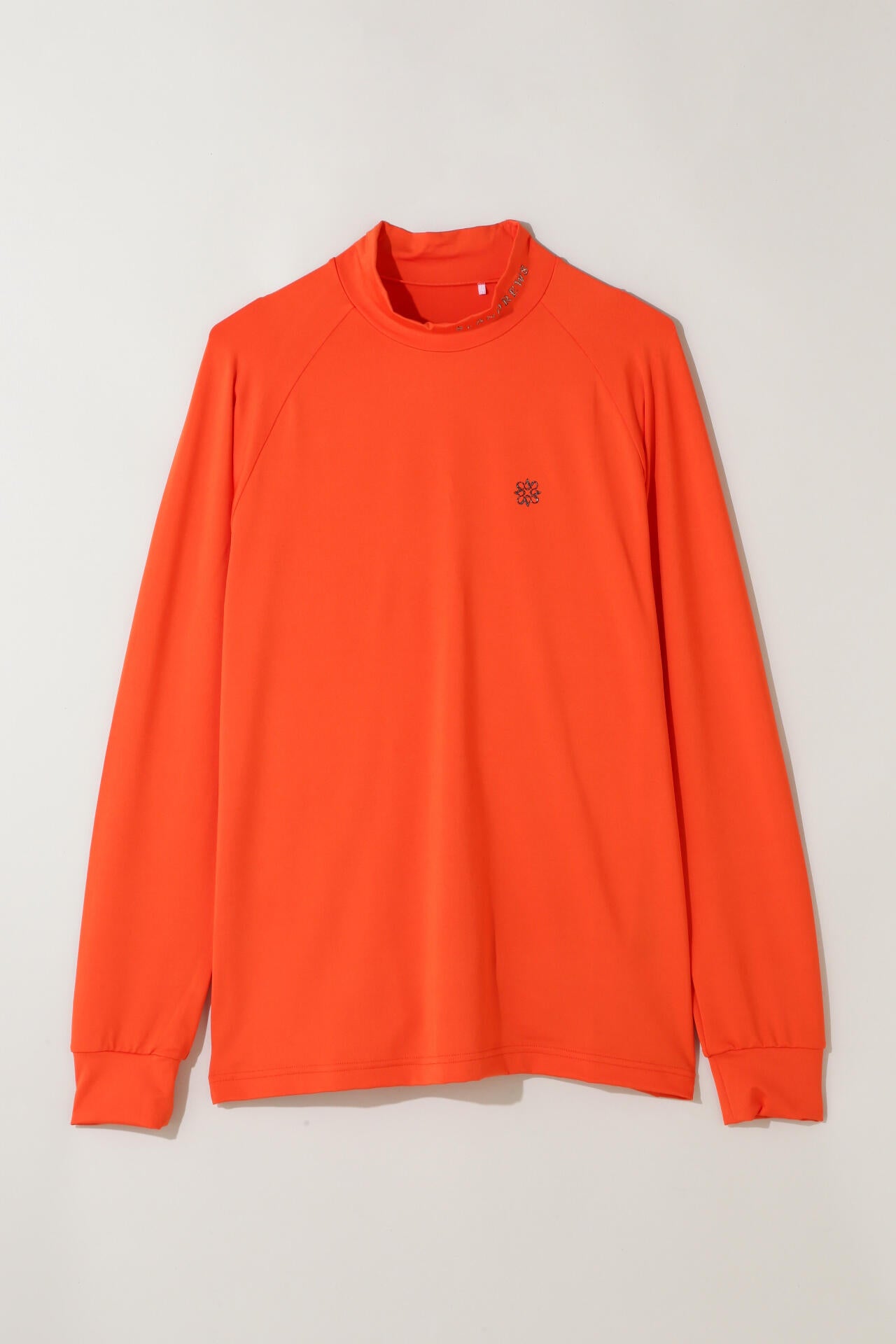 カチオンポリエステル ベア天竺 長袖ハイネック (MENS)