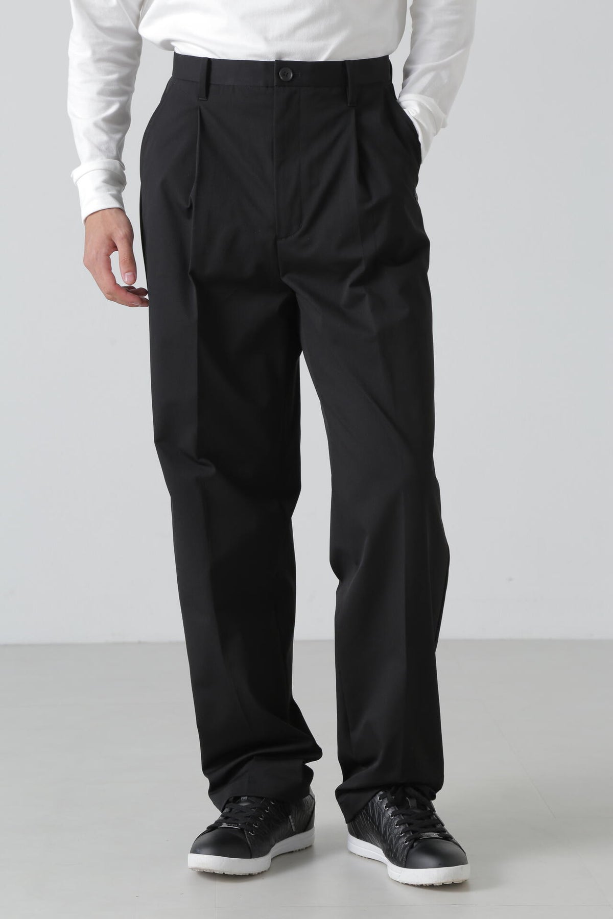 コードドビーストレッチワイドパンツ (MENS)