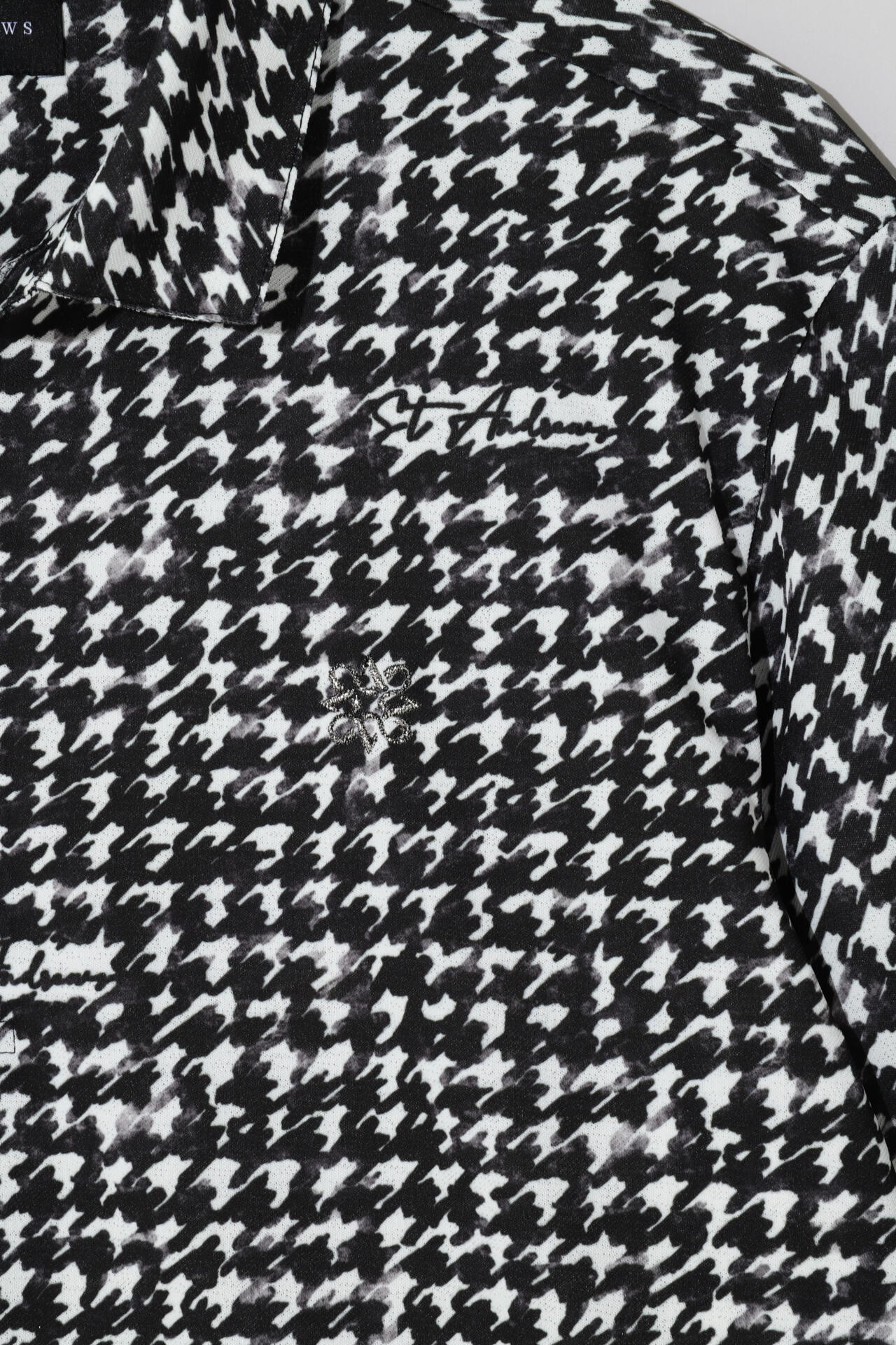 千鳥プリント 半袖ポロシャツ (MENS)