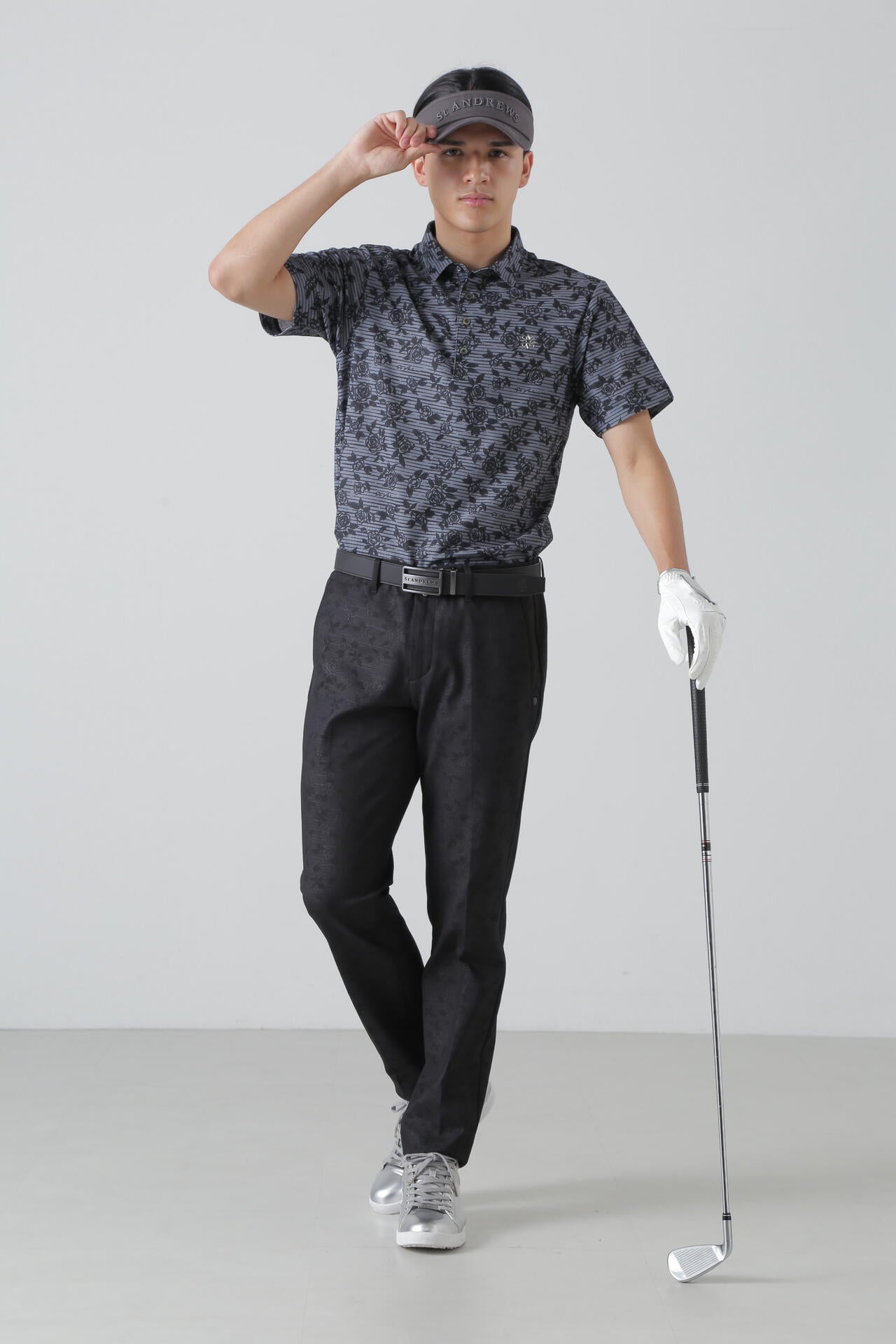 ボニースコットランドプリント 半袖ポロシャツ (MENS)