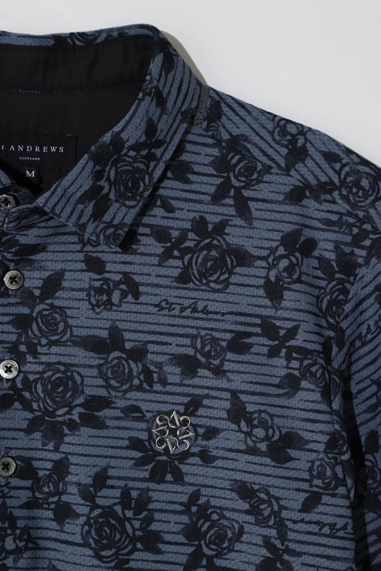 ボニースコットランドプリント 半袖ポロシャツ (MENS)