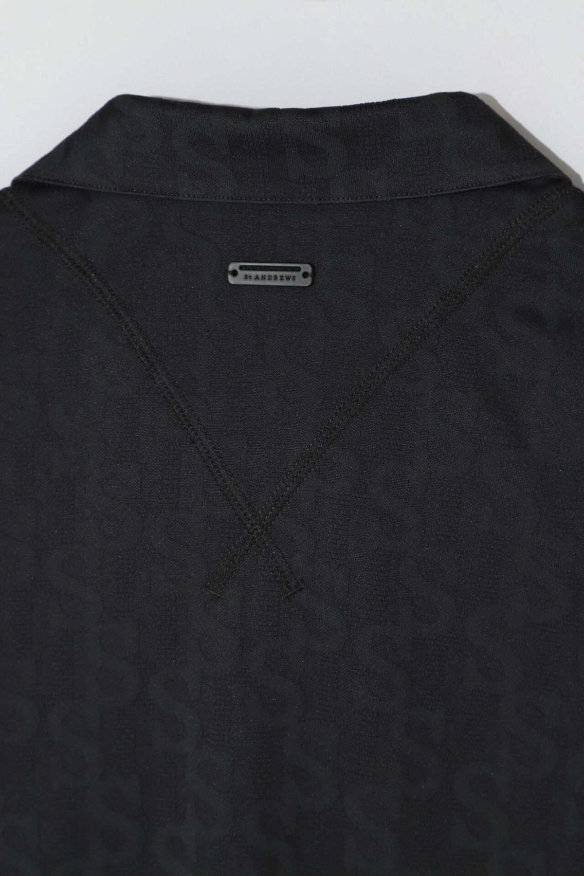 STロゴジャガード 長袖ポロシャツ (MENS)