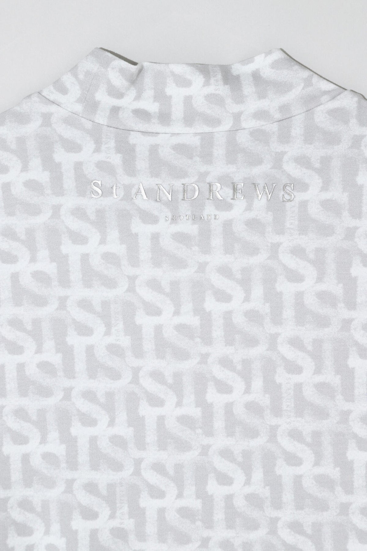 ベア天竺 長袖ハイネックカットソー <STロゴプリント> (MENS)