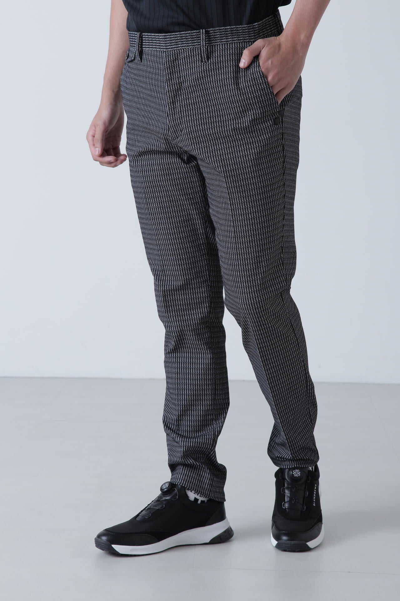 ストライプウェーブストレッチパンツ (MENS)