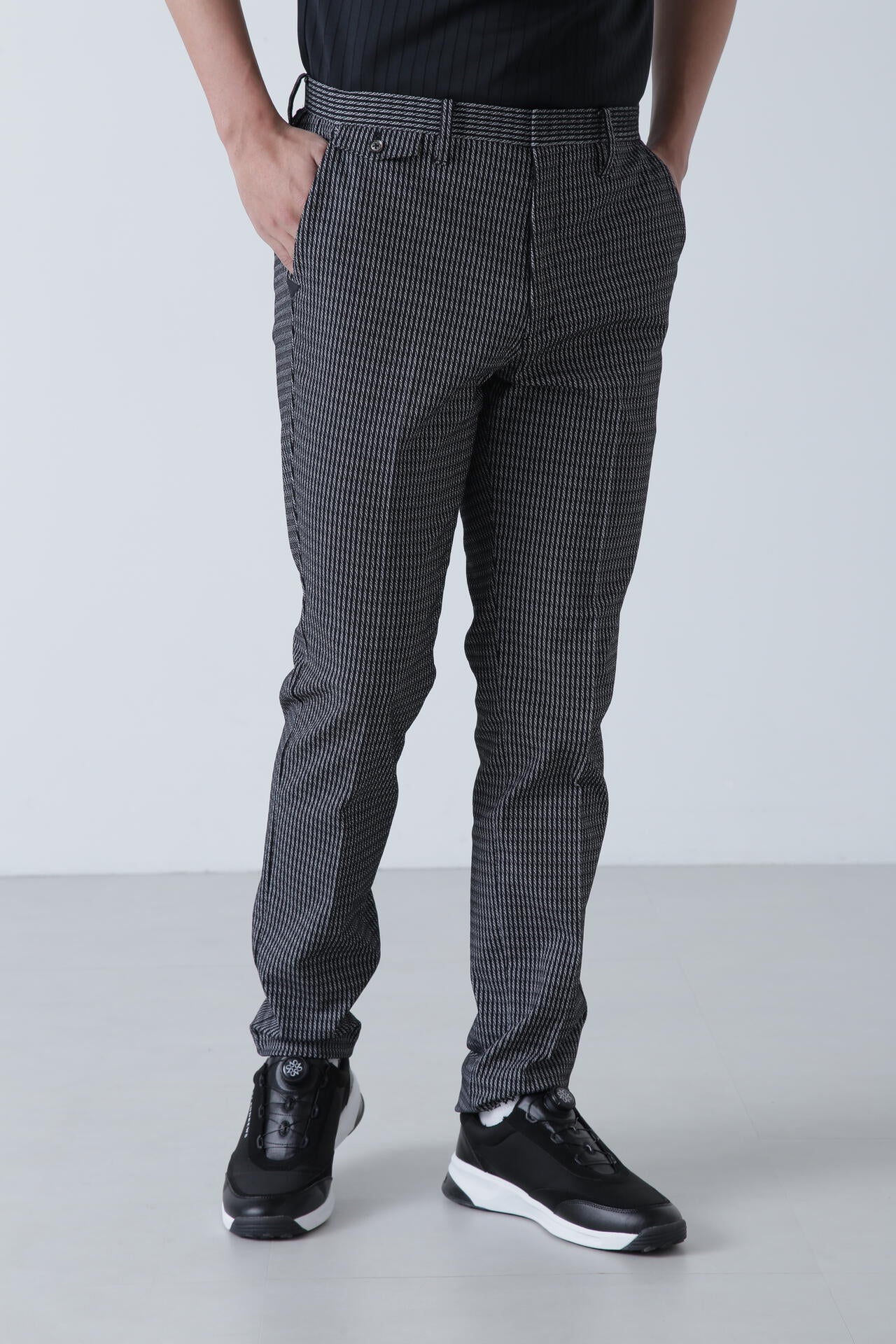 ストライプウェーブストレッチパンツ (MENS)