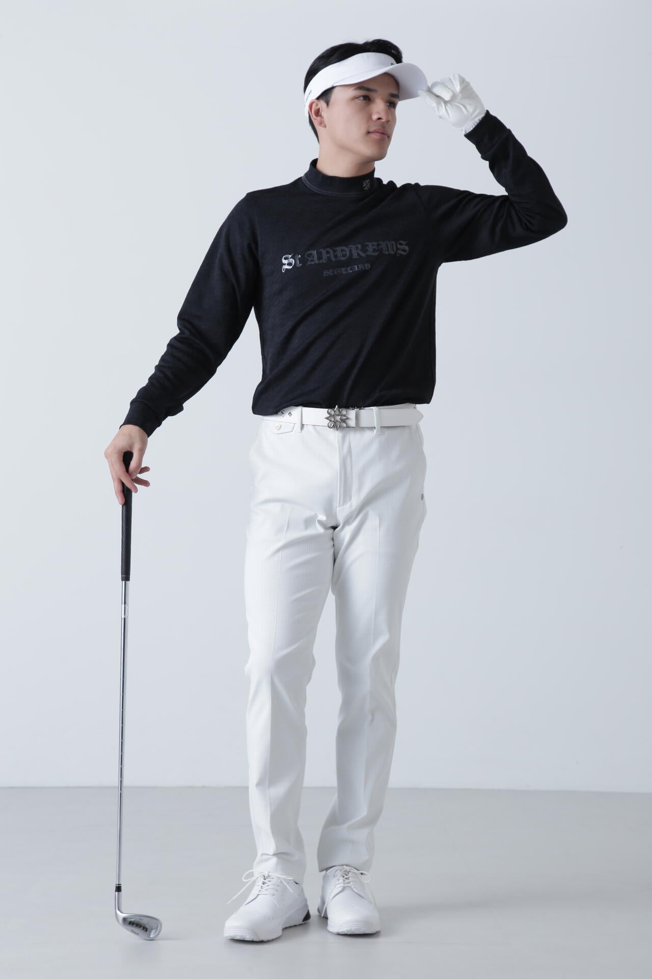 ストライプウェーブストレッチパンツ (MENS)