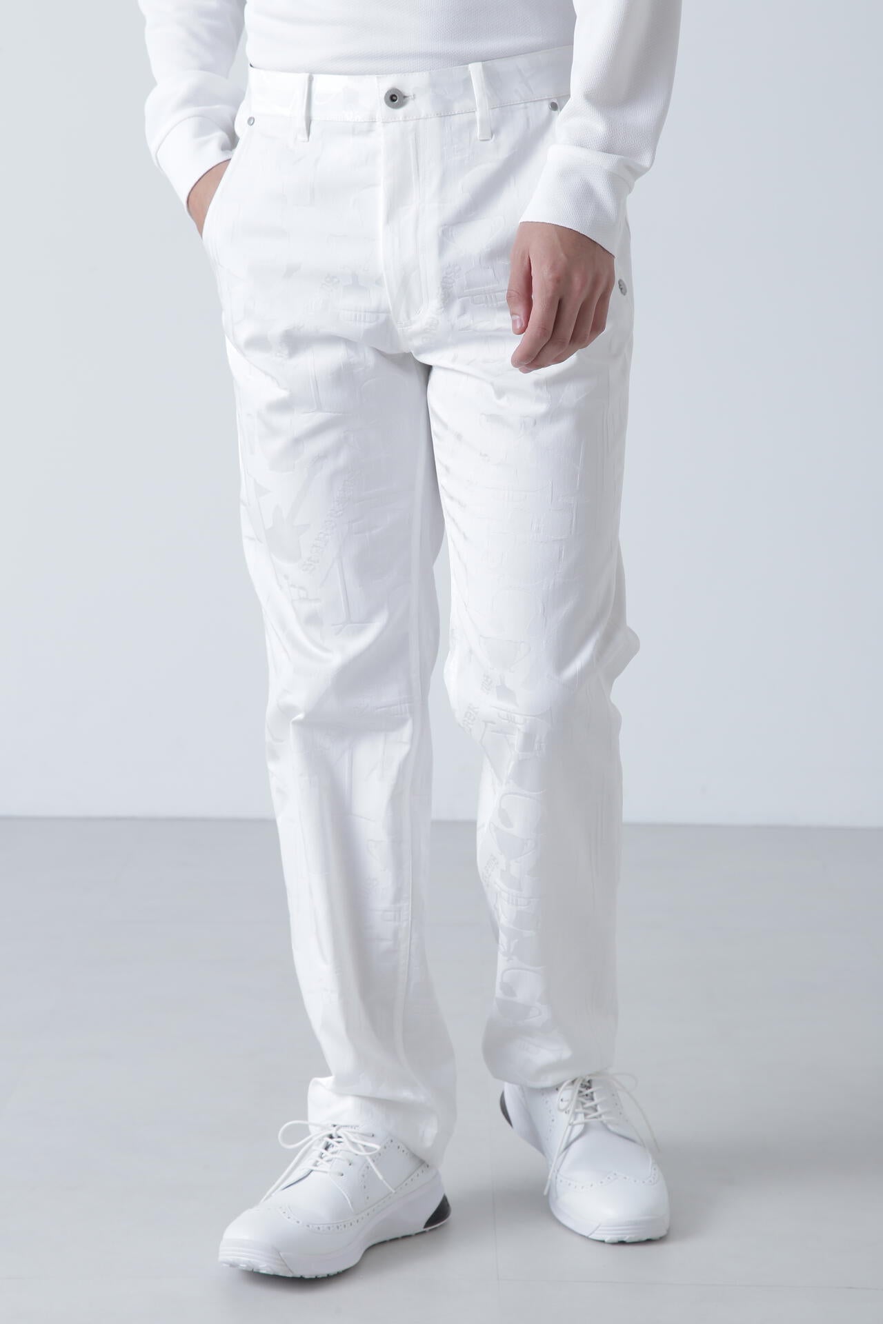 ミュージック柄ジャガードパンツ (MENS)