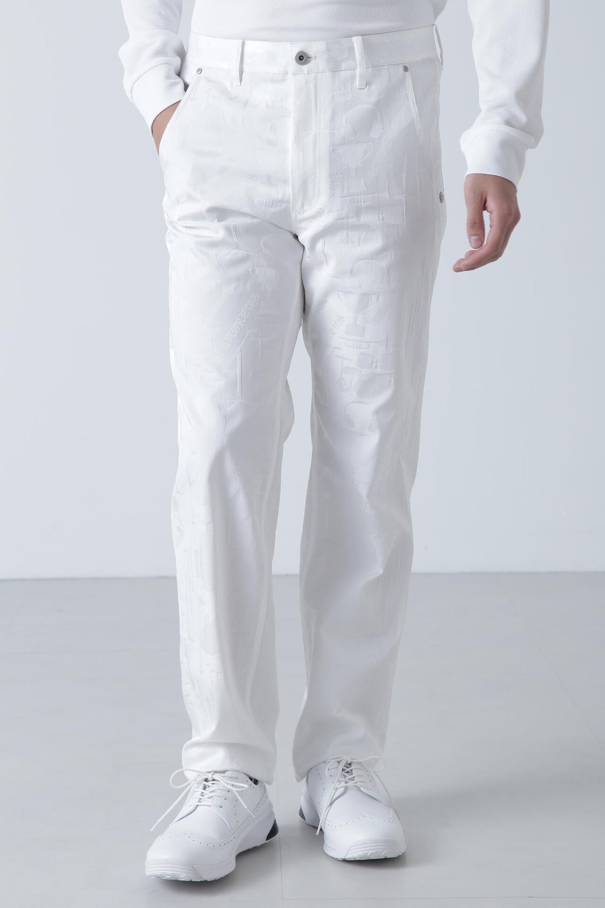 ミュージック柄ジャガードパンツ (MENS)