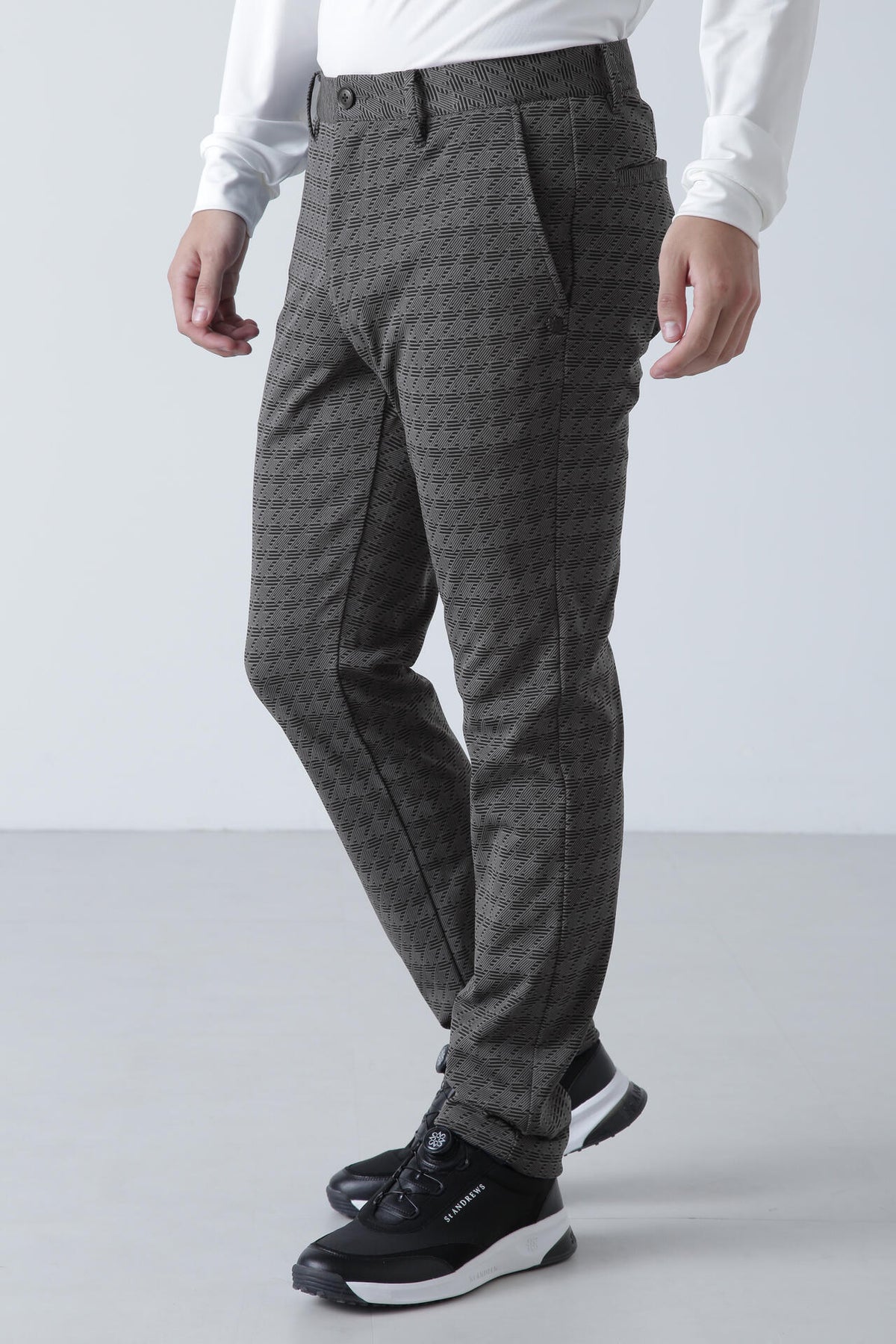 ジオメトリックジャガードパンツ (MENS)