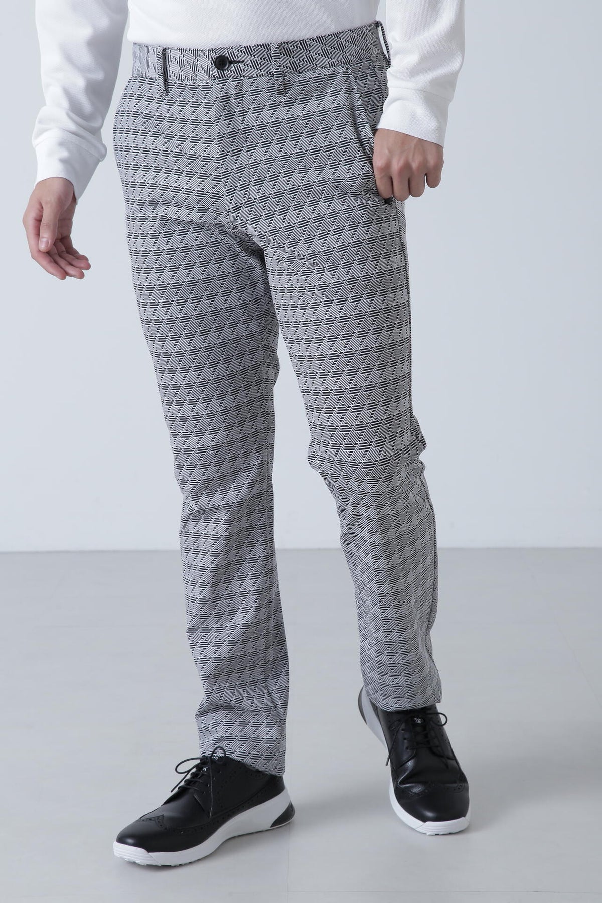 ジオメトリックジャガードパンツ (MENS)